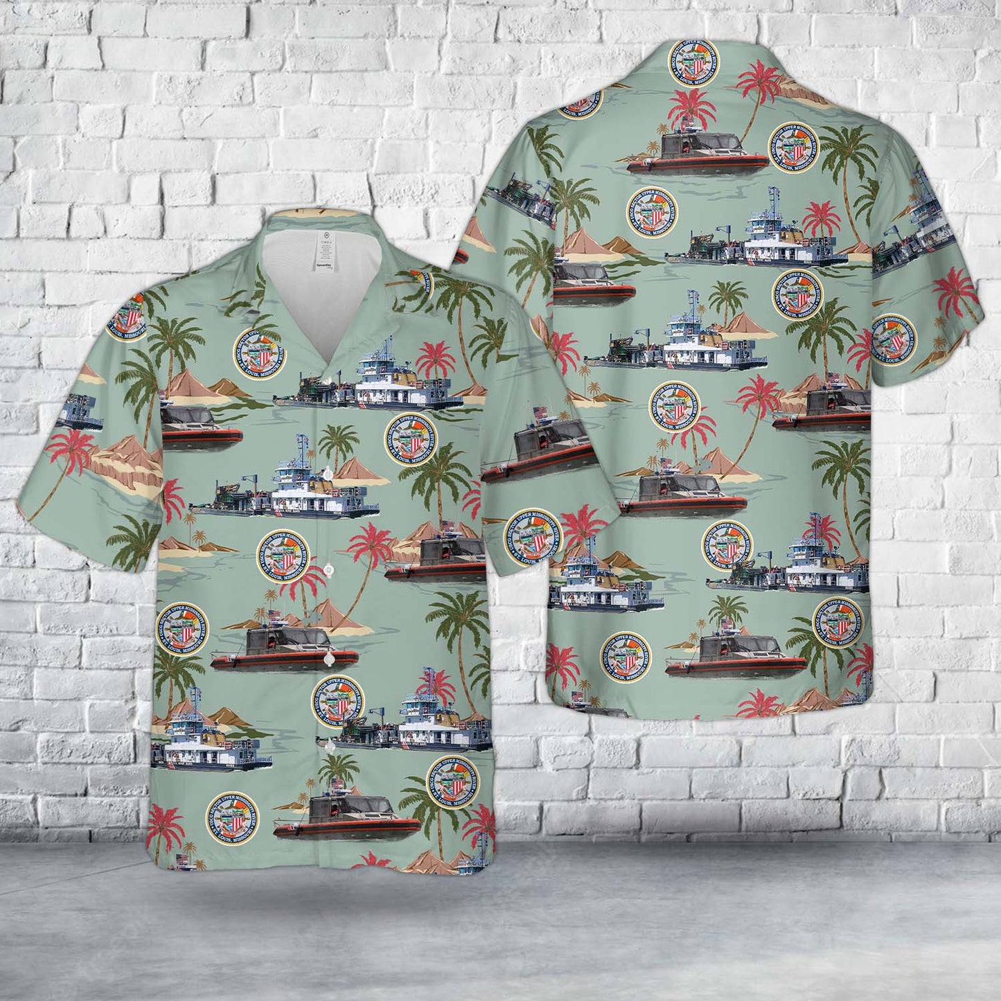 U.S. Coast Guard Sector Upper Mississippi River Hawaiian Shirt