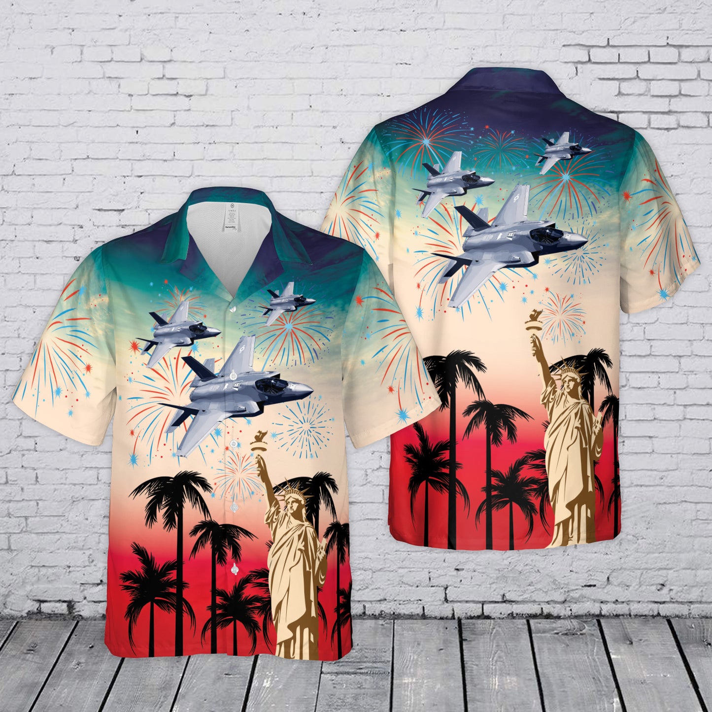 US Air Force F-35 Lightning II 4th July 250th Anniversary 1776-2026 Hawaiian Shirt