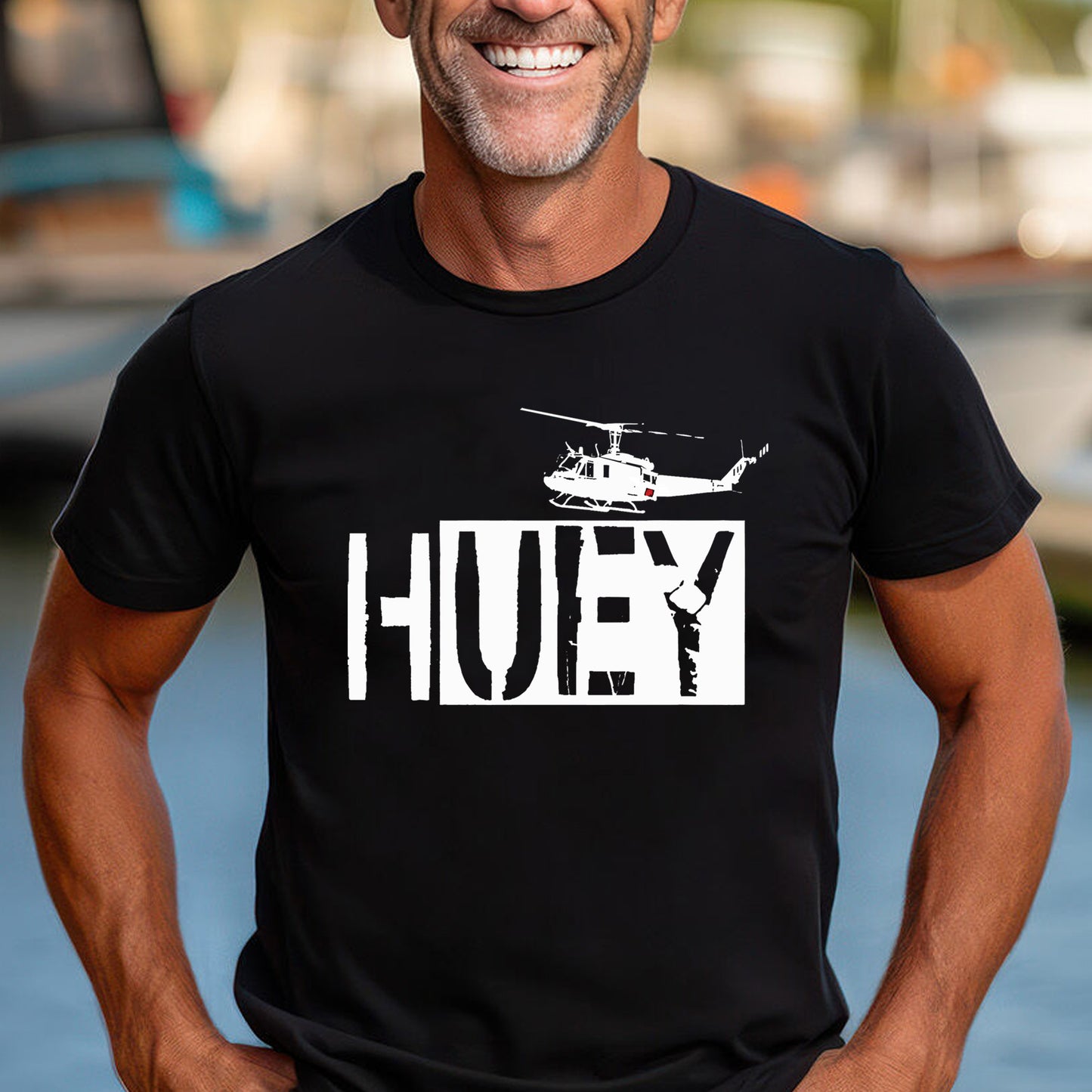 US Army Bell UH-1 Classic Unisex T-Shirt Gildan 5000 (Made In US)