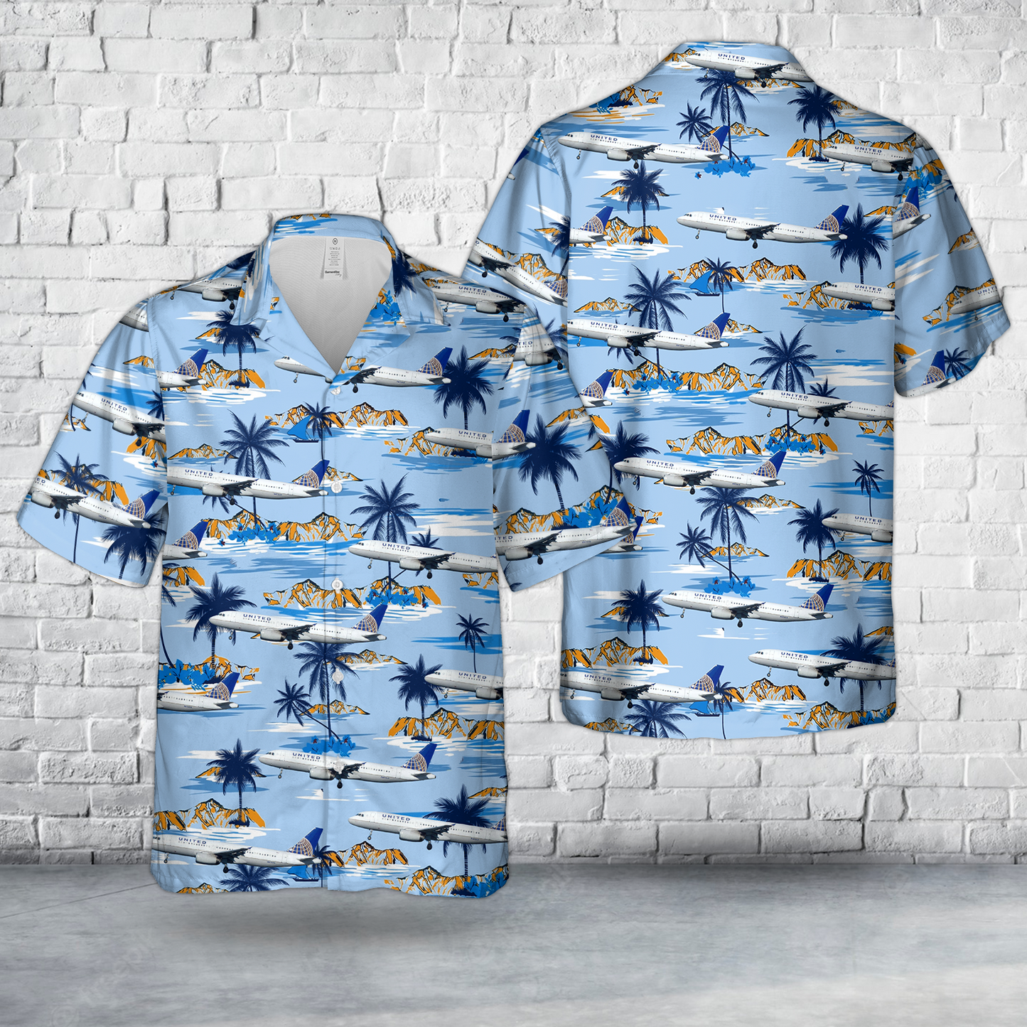 UAL Airbus A320-232 N422UA Hawaiian Shirt