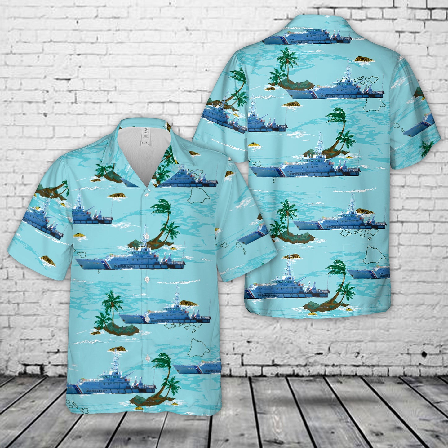 UK Border Force (BF) HMC Seeker Hawaiian Shirt