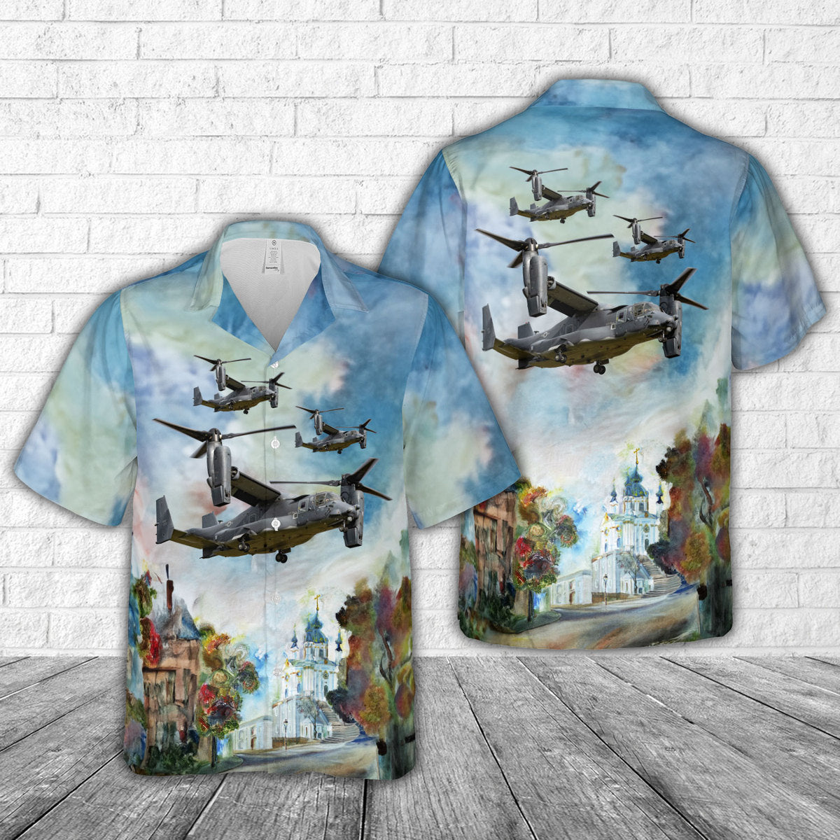 USAFE Bell Boeing CV-22B Osprey Hawaiian Shirt