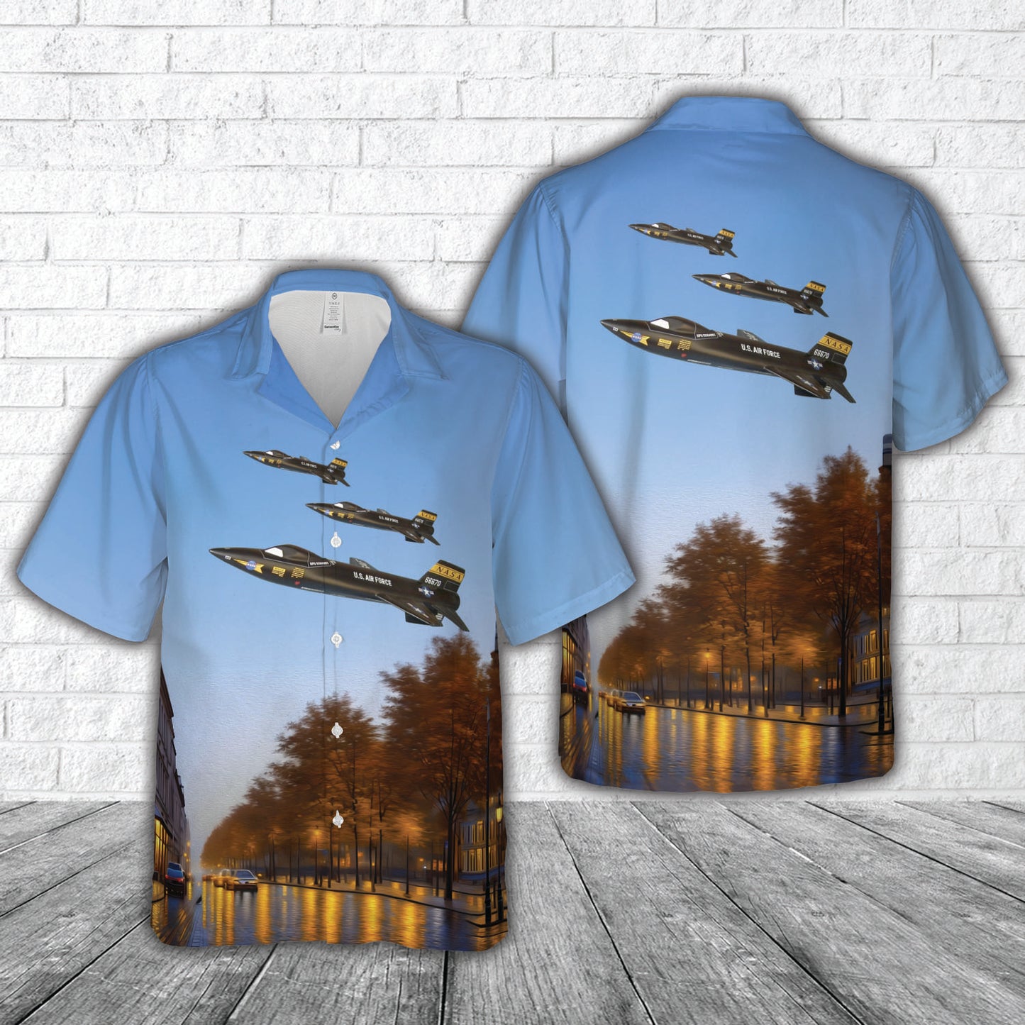 USAF North American X-15 rocket powered test NASA Hawaiian Shirt
