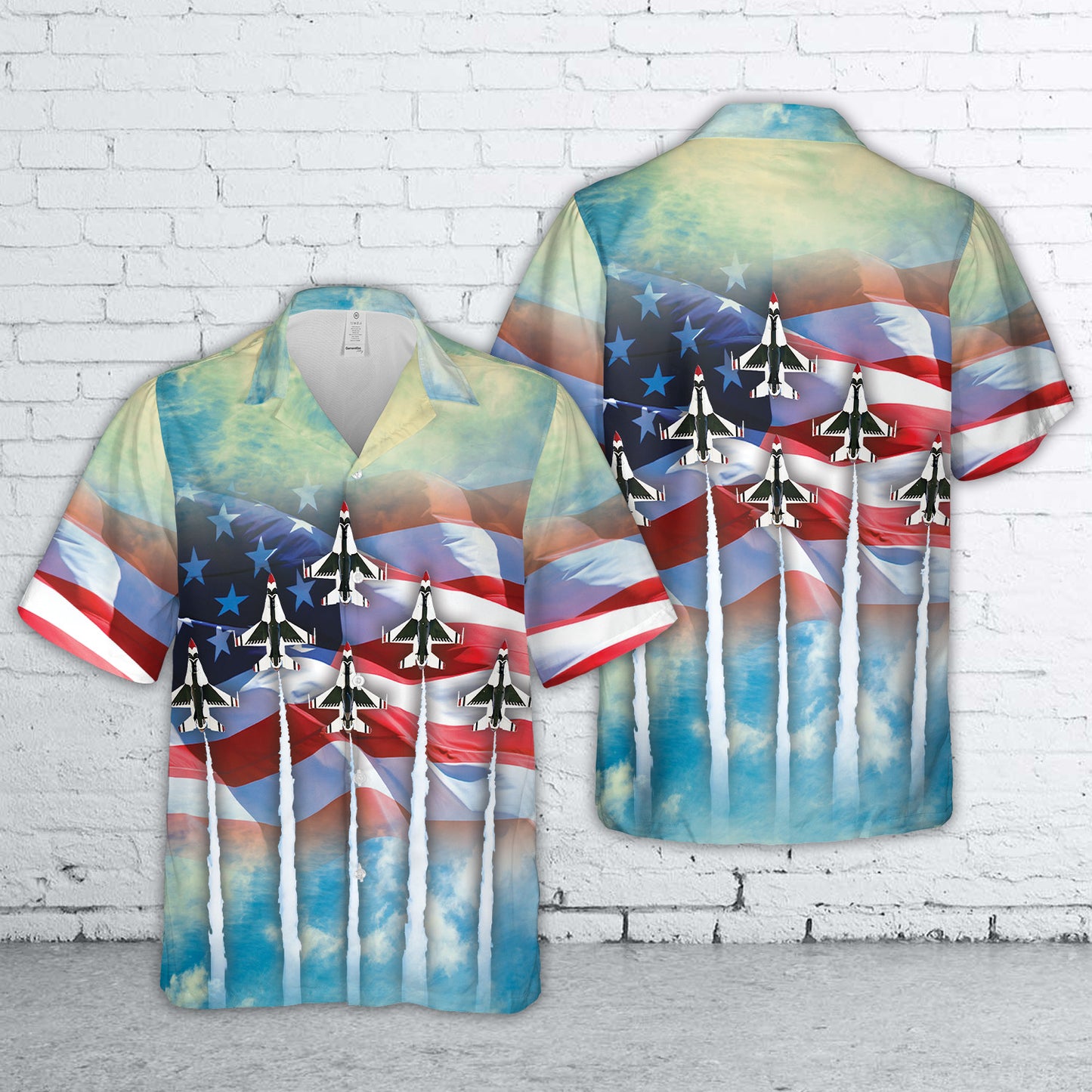USAF Thunderbirds 4th Of July Hawaiian Shirt
