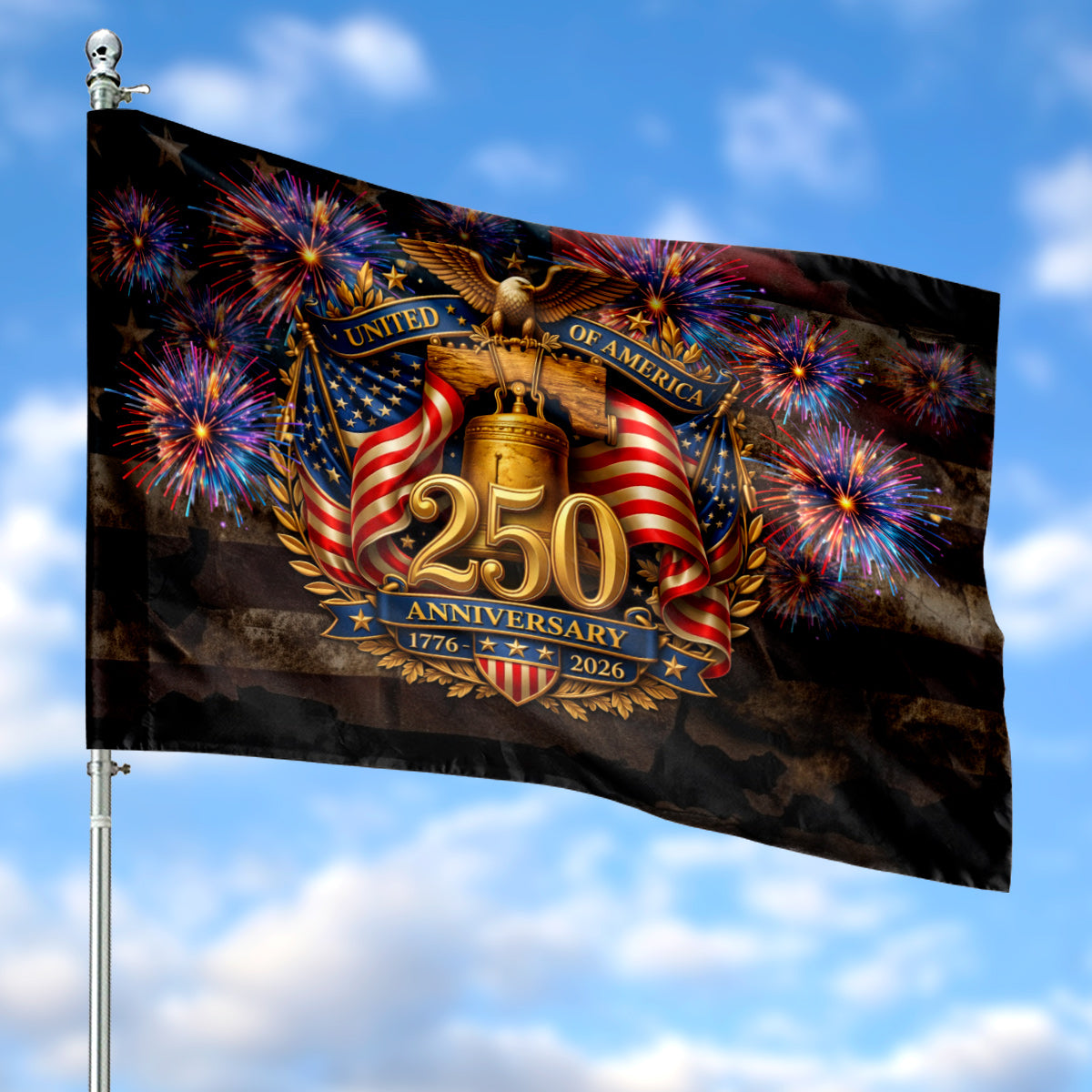 USA 1776-2026 250th anniversary House Flag