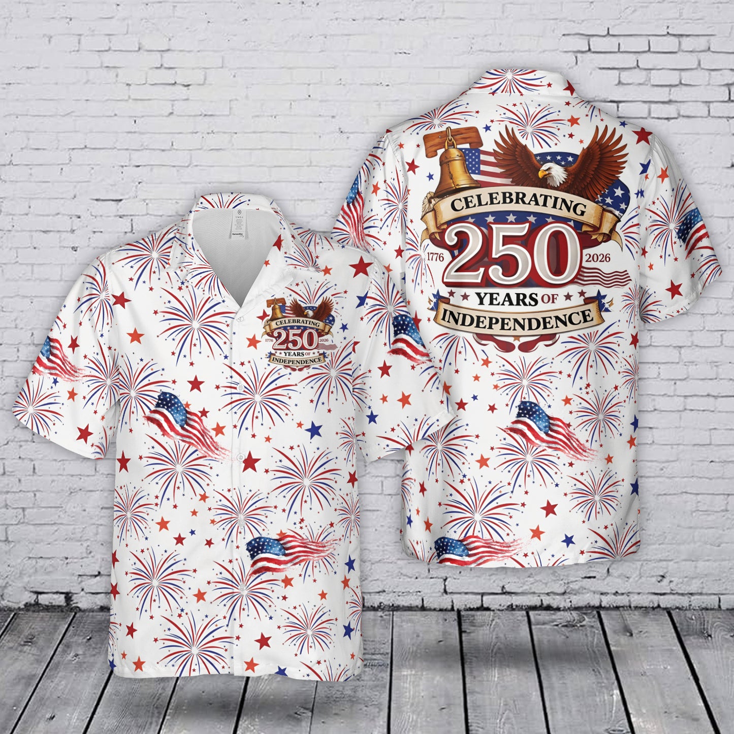 USA 250th Anniversary 1776-2026 July 4th Independence Day Hawaiian Shirt