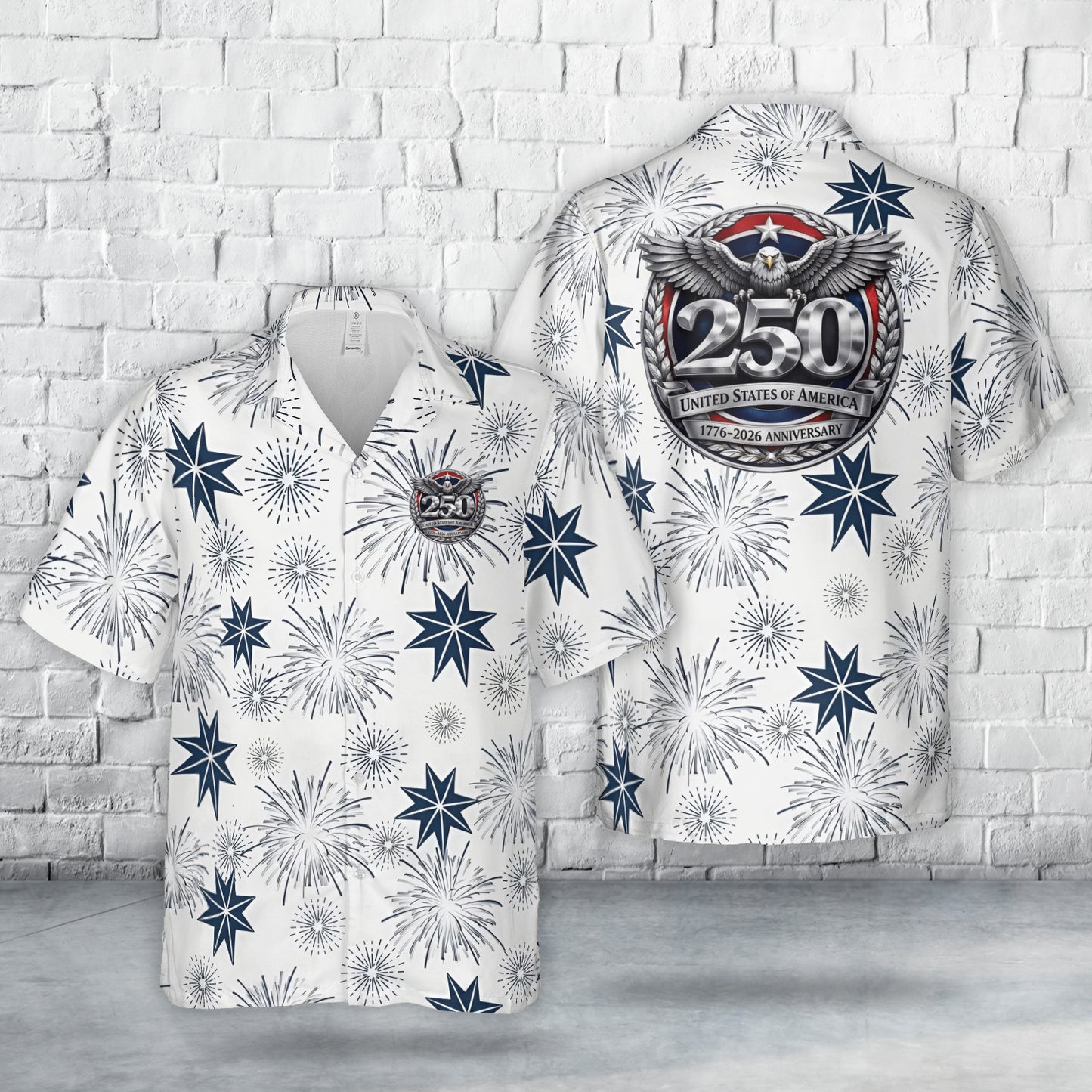 USA 250th Anniversary 1776-2026 July 4th Independence Day Hawaiian Shirt