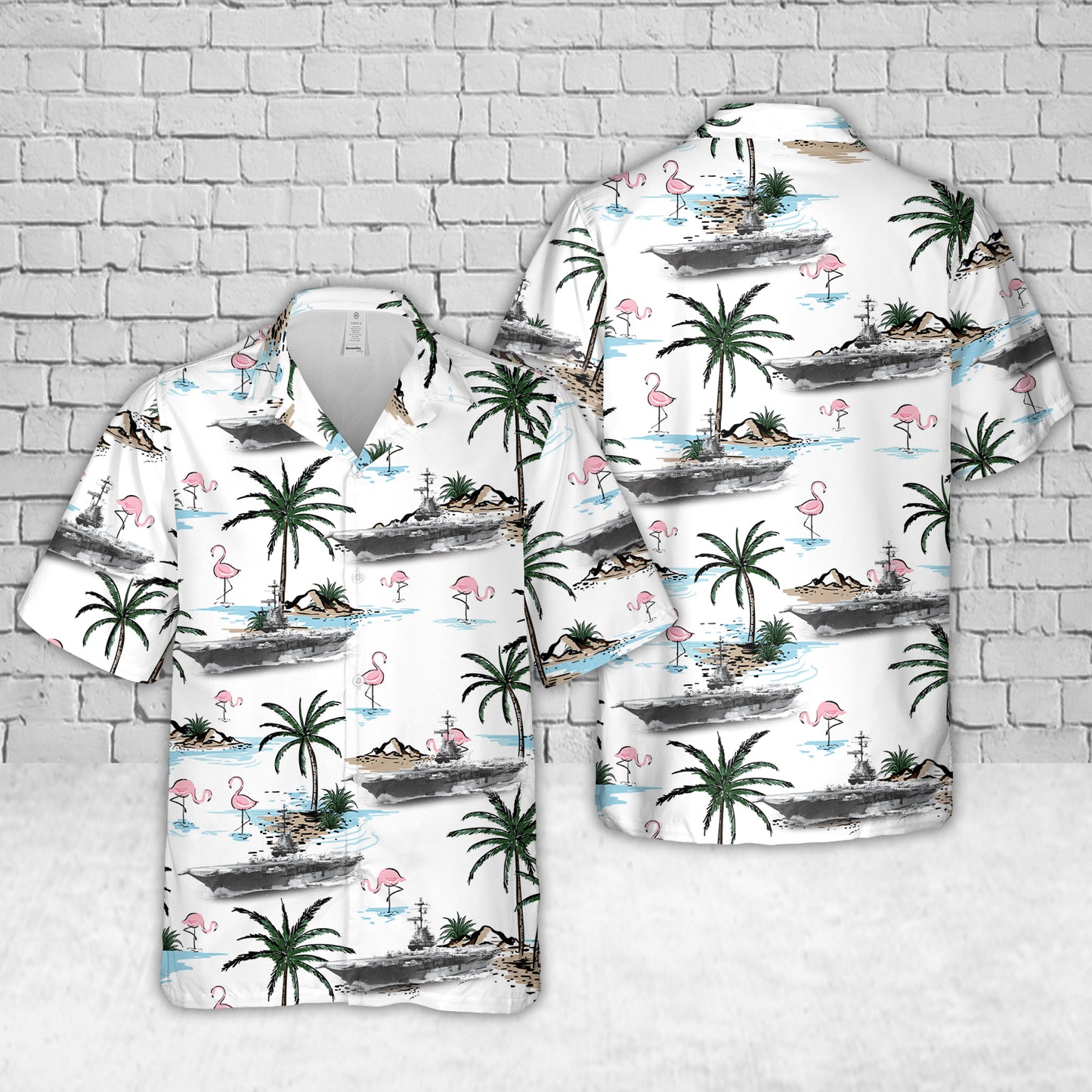 US Navy USS Oriskany (CV/CVA-34) Hawaiian Shirt
