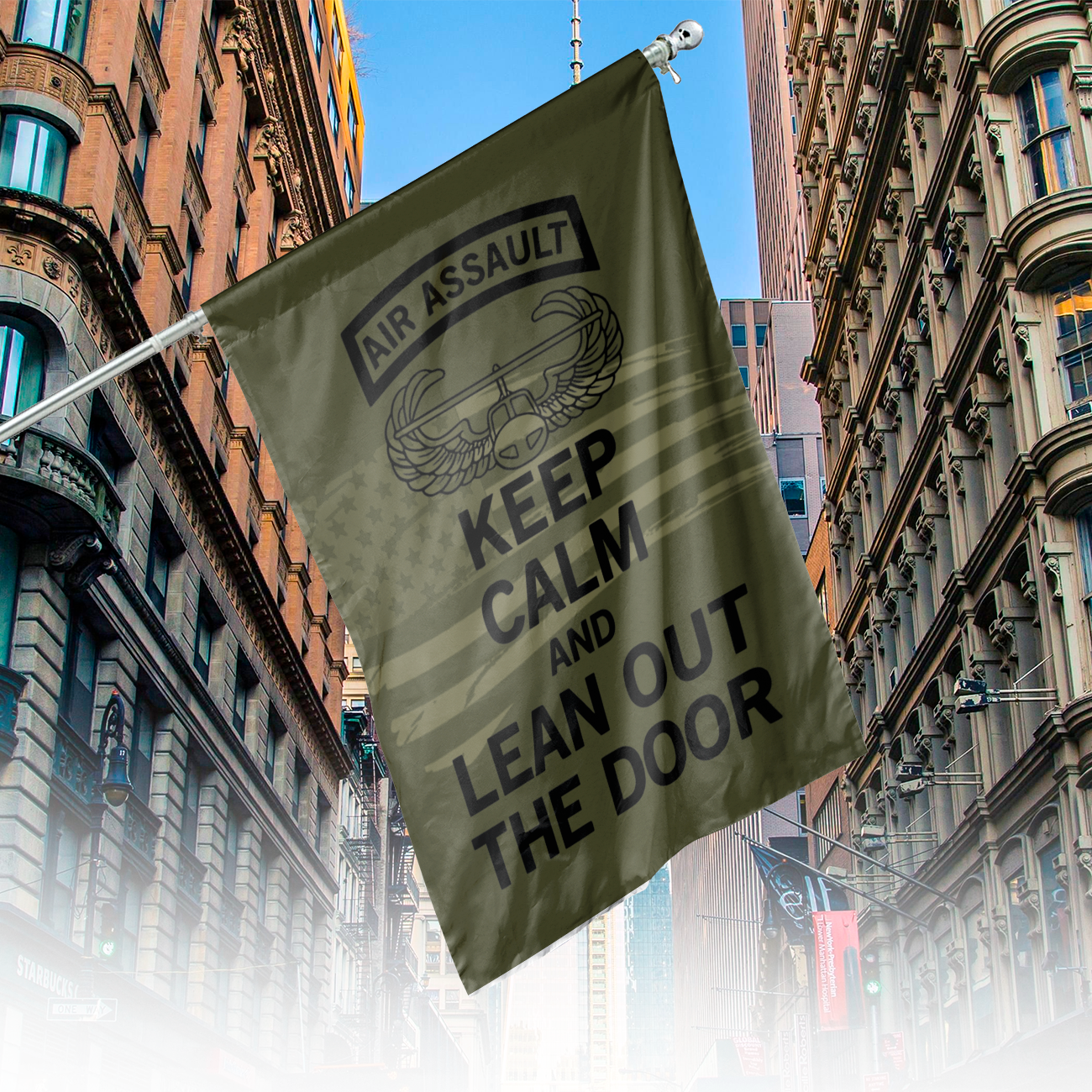 US ARMY Air Assault Vertical House Flag