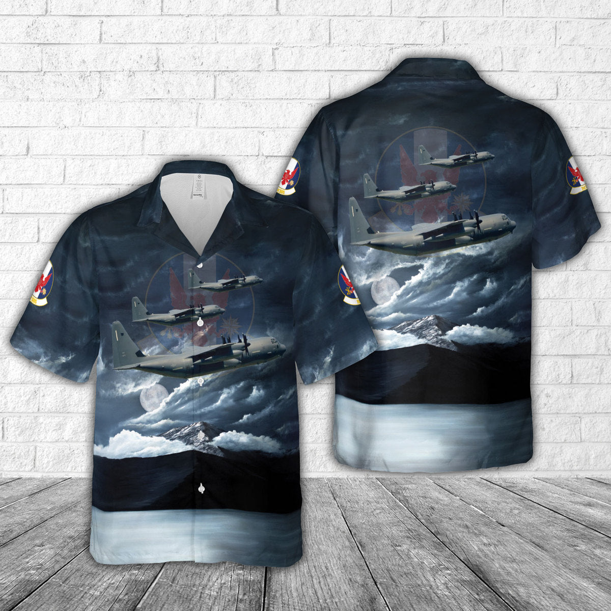 US Air Force 1st Special Operations Squadron MC-130J Commando II Hawaiian Shirt