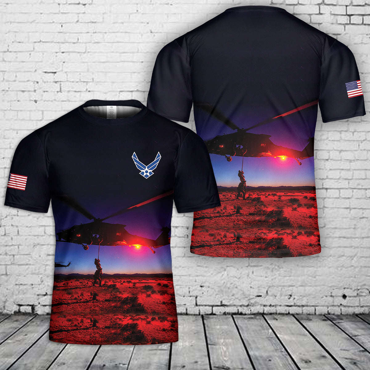 US Air Force 24th Special Tactics Squadron 3D T-Shirt
