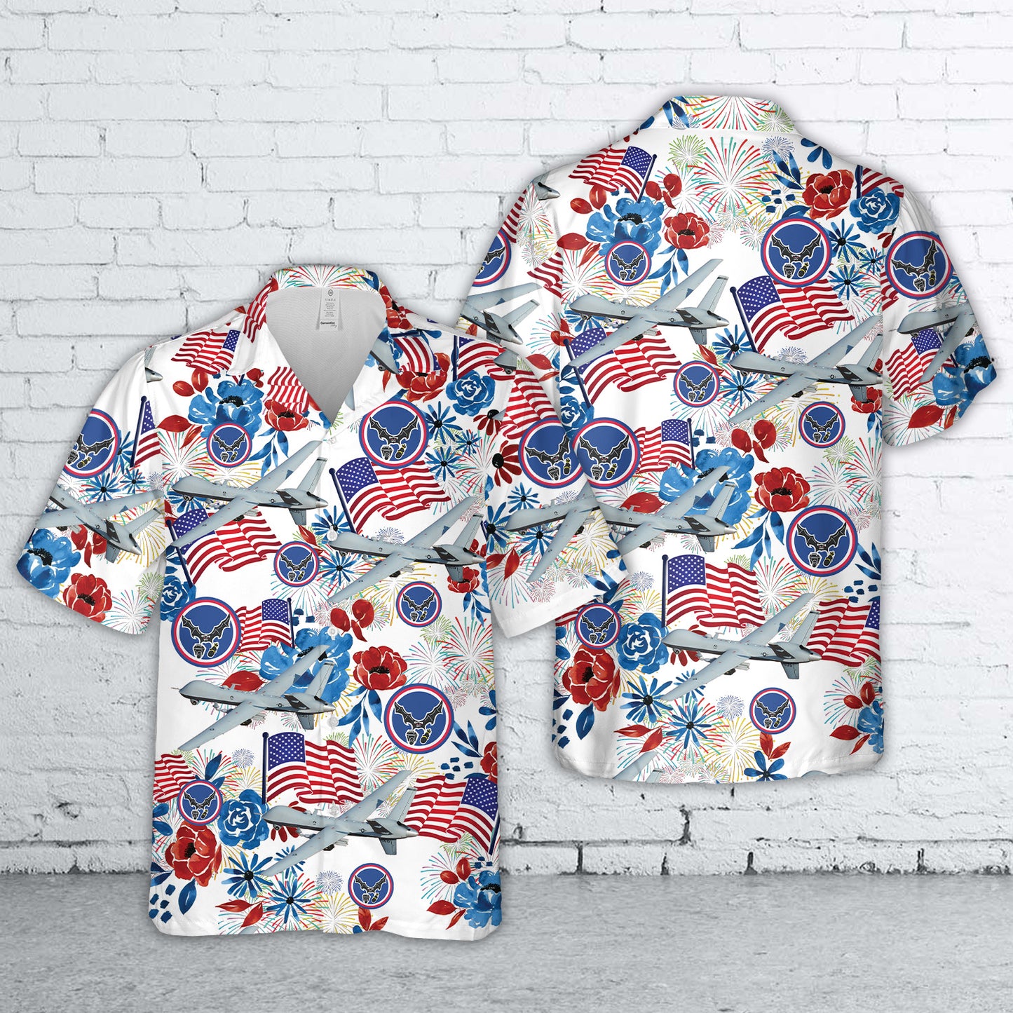 US Air Force 25 ATKW MQ-9 Reaper Hawaiian Shirt