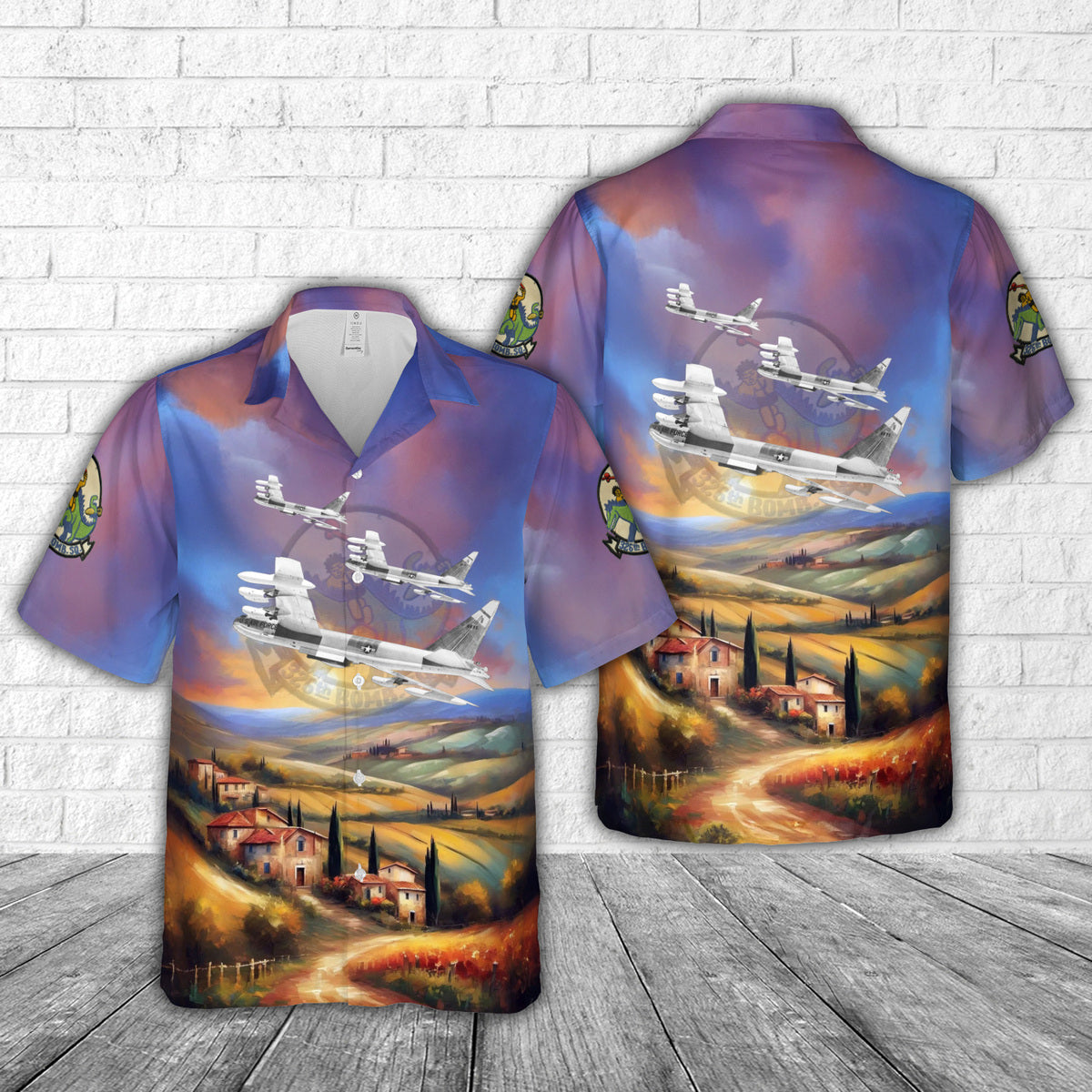 US Air Force 326th Bombardment Squadron Boeing B-52D-40-BW (SN 56-0695) Hawaiian Shirt