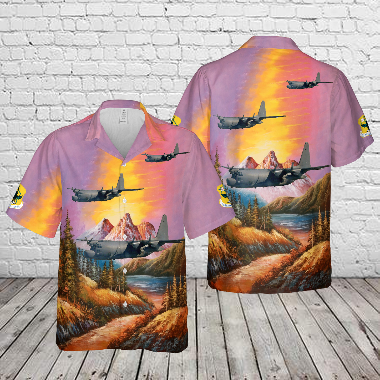 US Air Force 353rd Special Operations Wing MC-130H Combat Talon II Hawaiian Shirt