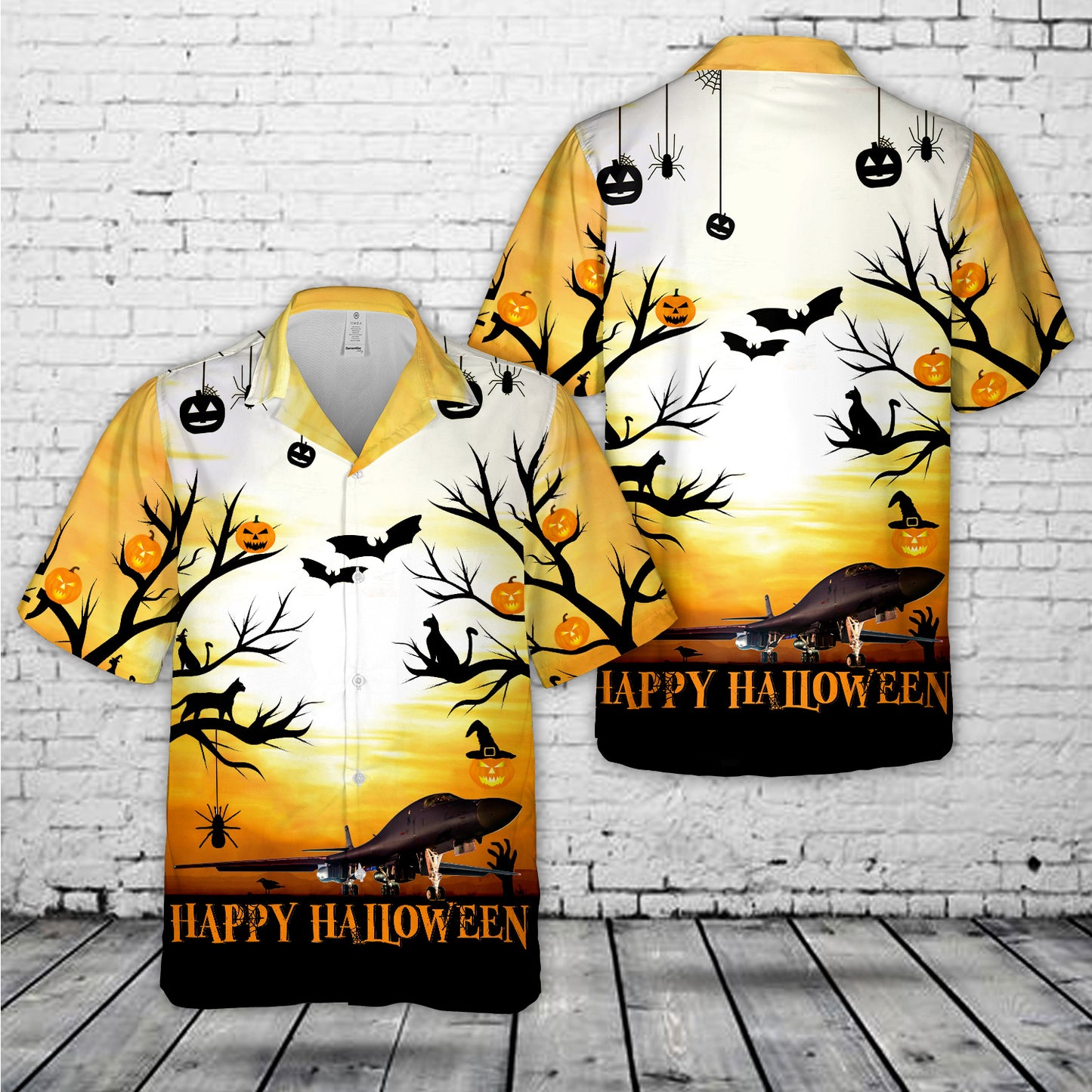 US Air Force 357th Fighter Squadron A-10C Warthog Happy Halloween Hawaiian Shirt