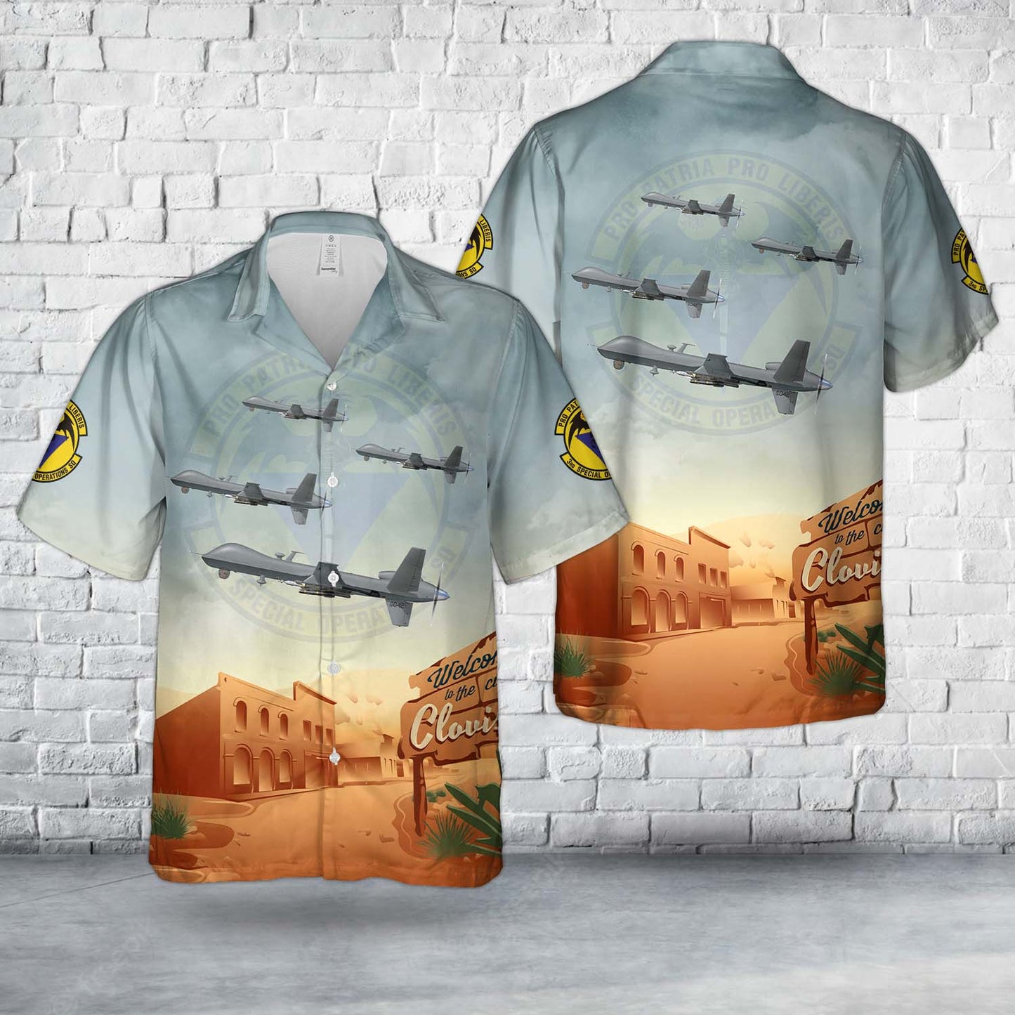 US Air Force 3rd Special Operations Squadron MQ-9B “Reaper” Hawaiian Shirt