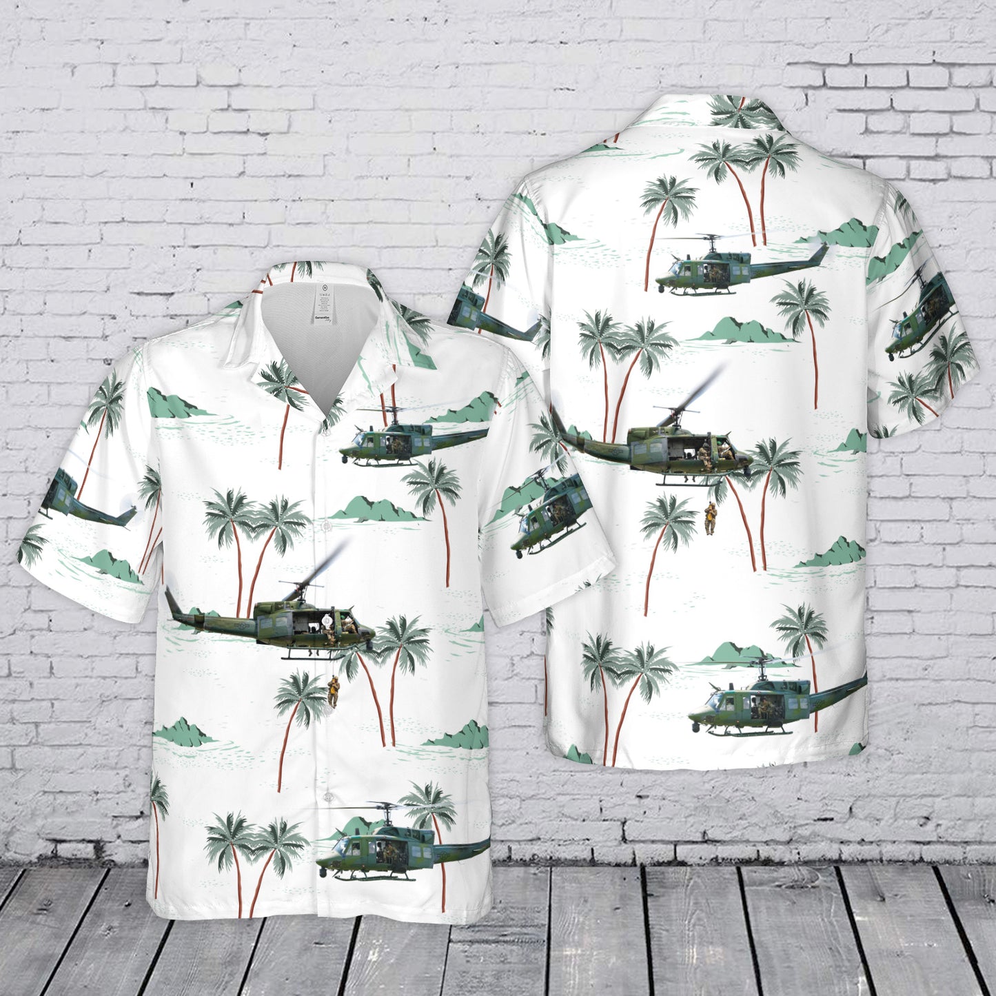 US Air Force 40th Helicopter Squadron UH-1N Huey Hawaiian Shirt