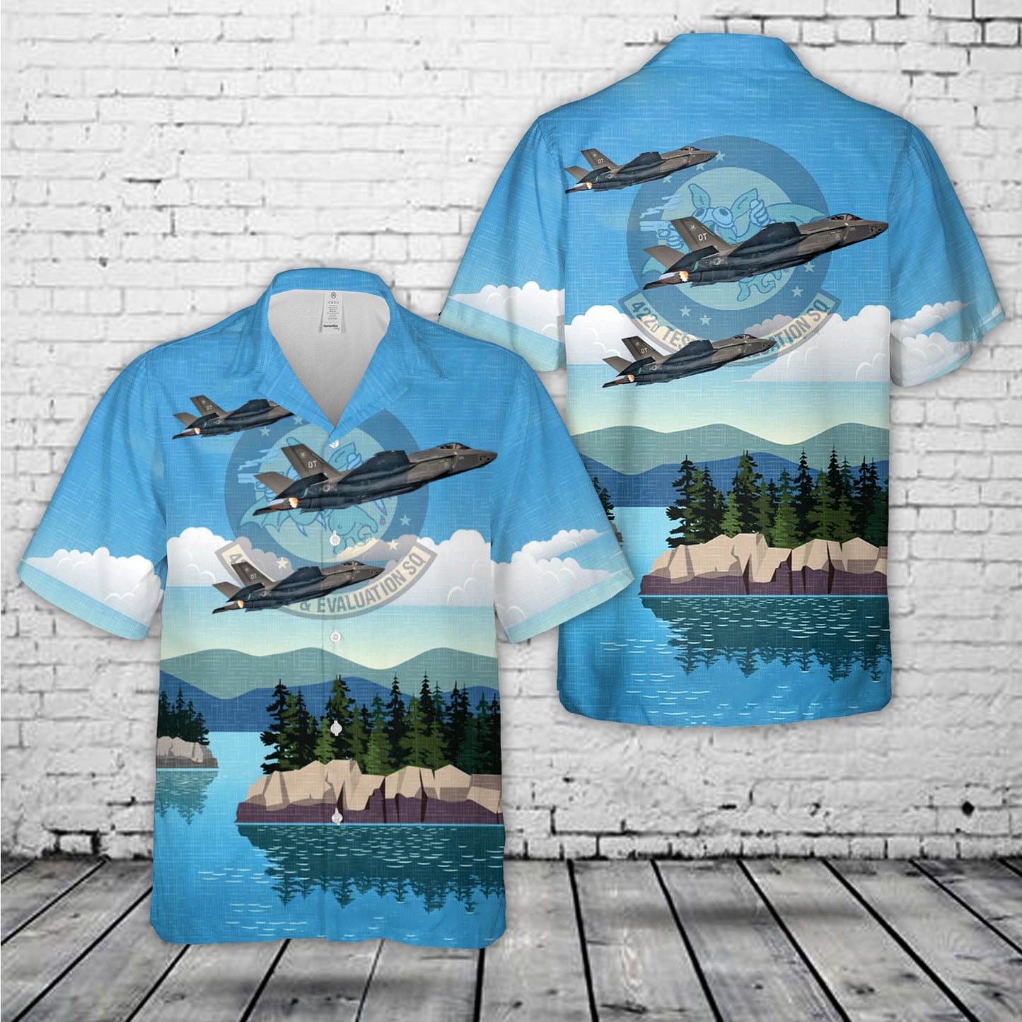USAF Lockheed Martin F-35A Lightning II 10-5020 Hawaiian Shirt