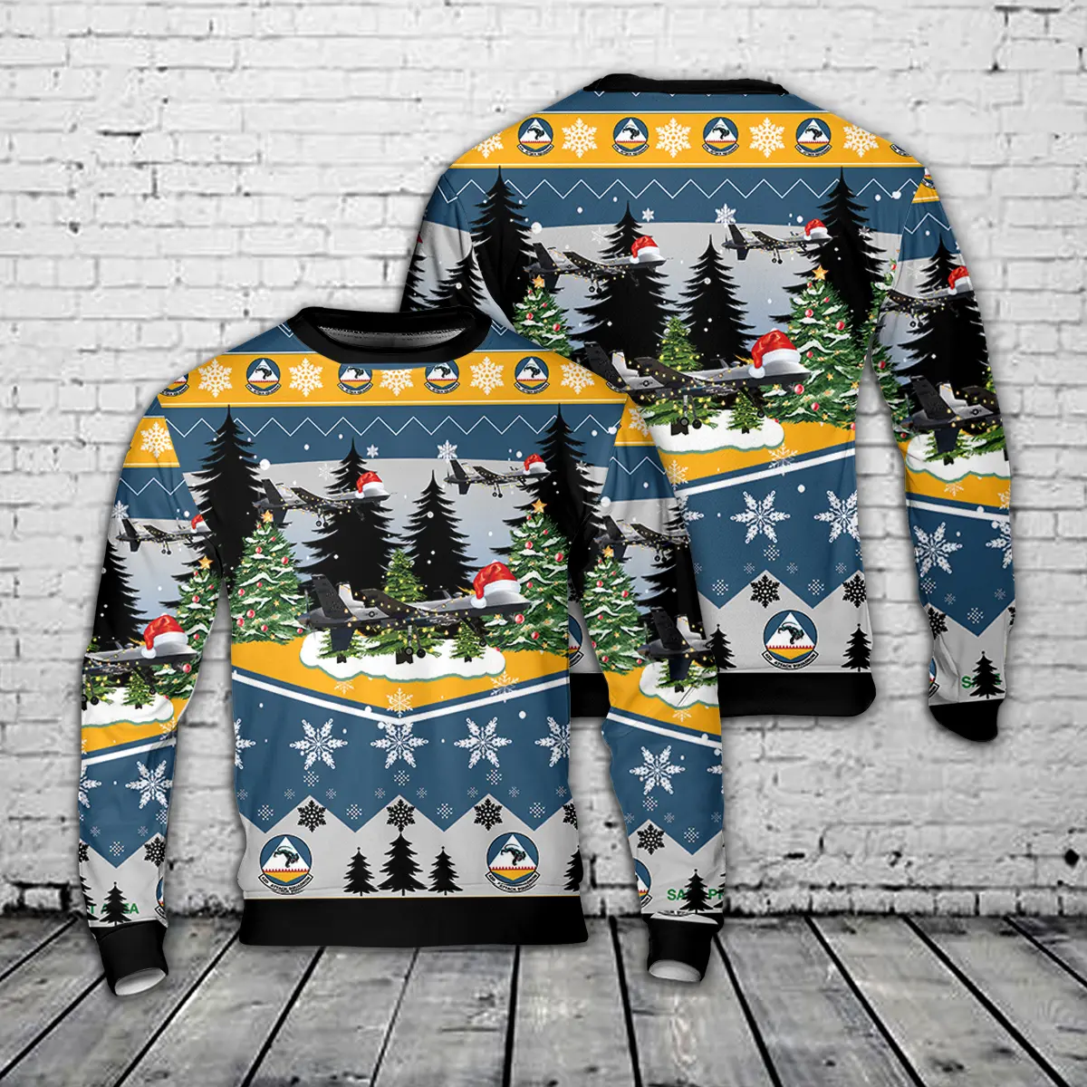US Air Force 42nd Attack Squadron MQ-9 "Reaper" (UAV) AOP Christmas Sweater