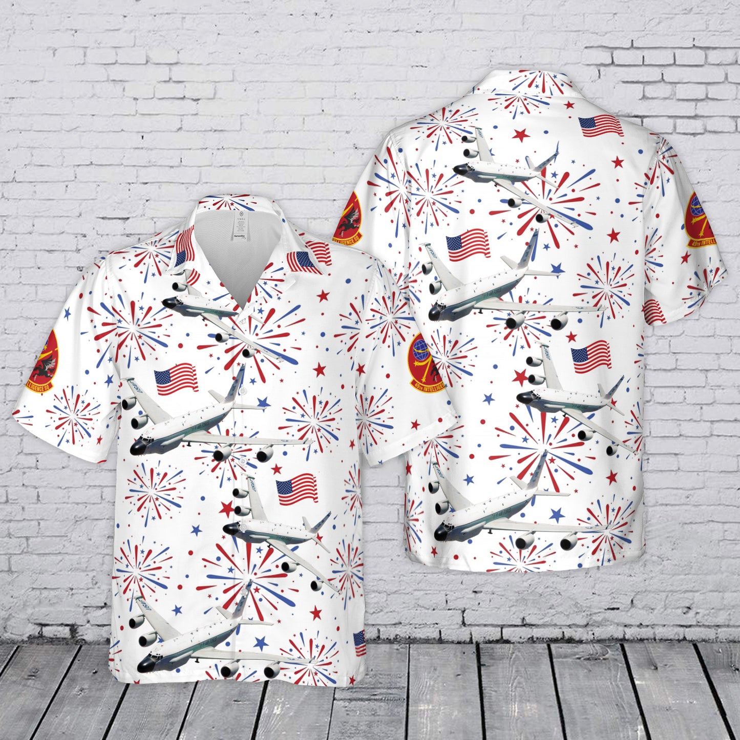 US Air Force 49th Intelligence Squadron RC-135 4th July 250th Anniversary 1776-2026 Hawaiian Shirt