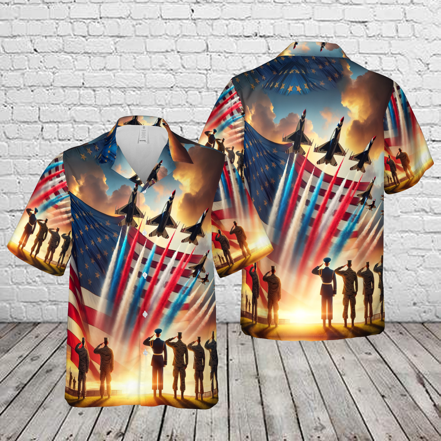 US Air Force 4th Of July Hawaiian Shirt