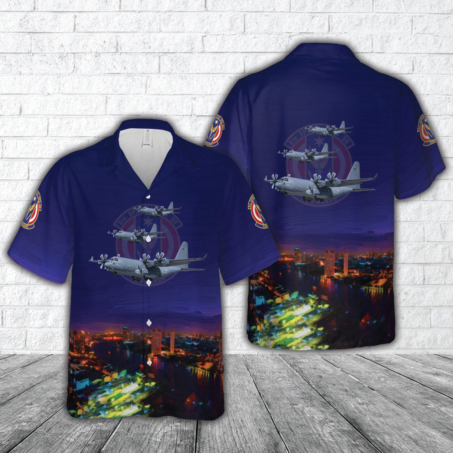 US Air Force 6th Special Operations Squadron Lockheed Martin MC-130J Commando II (s n 11-5729) Hawaiian Shirt