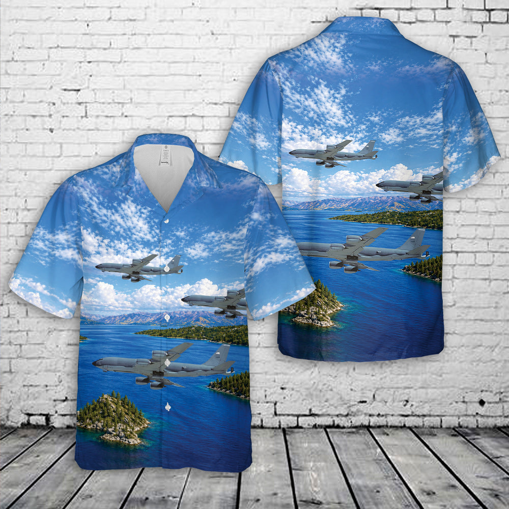 US Air Force 72nd Air Refueling Squadron KC-135R Stratotanker Hawaiian Shirt