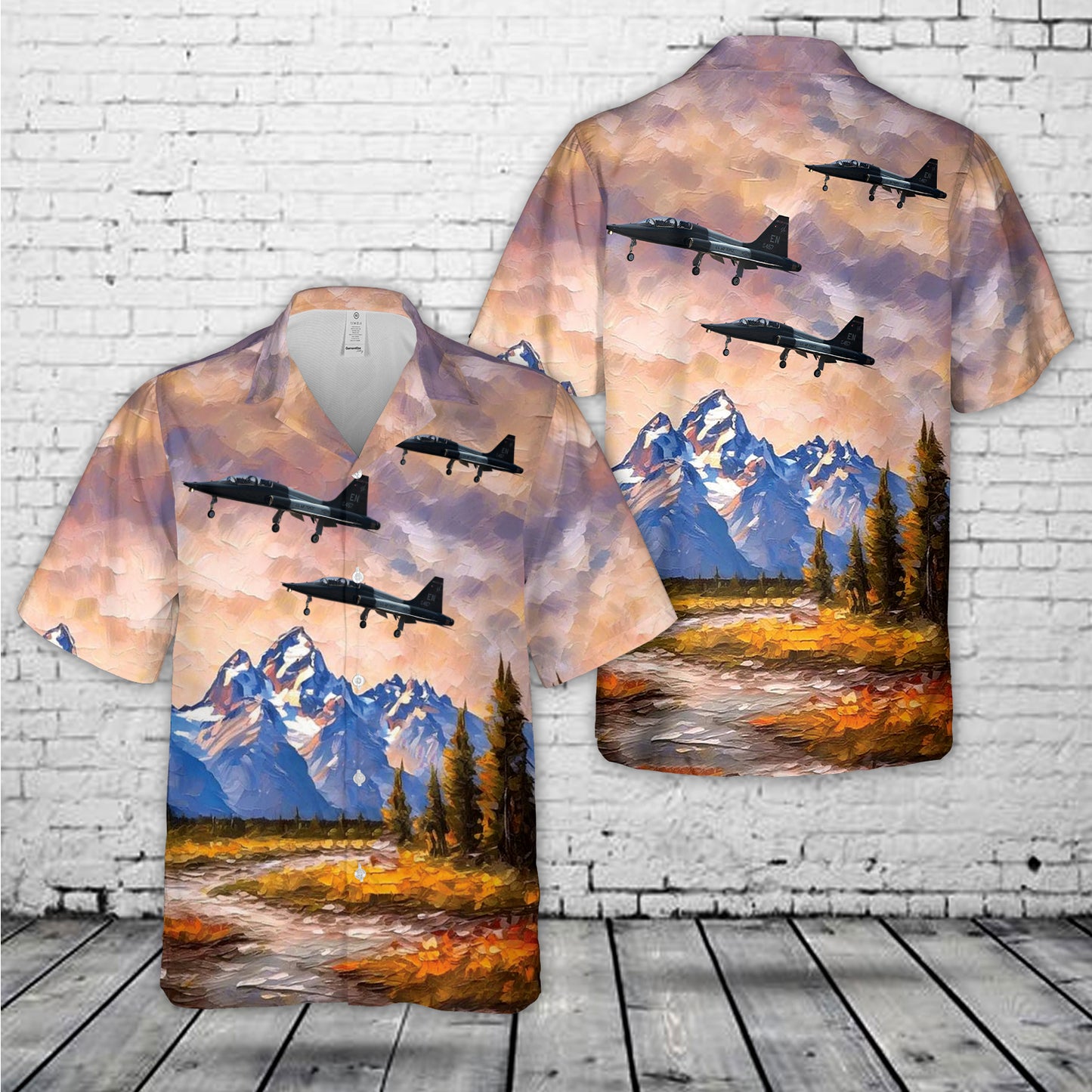 US Air Force 80th Flying Training Wing T-38 Talon Hawaiian Shirt