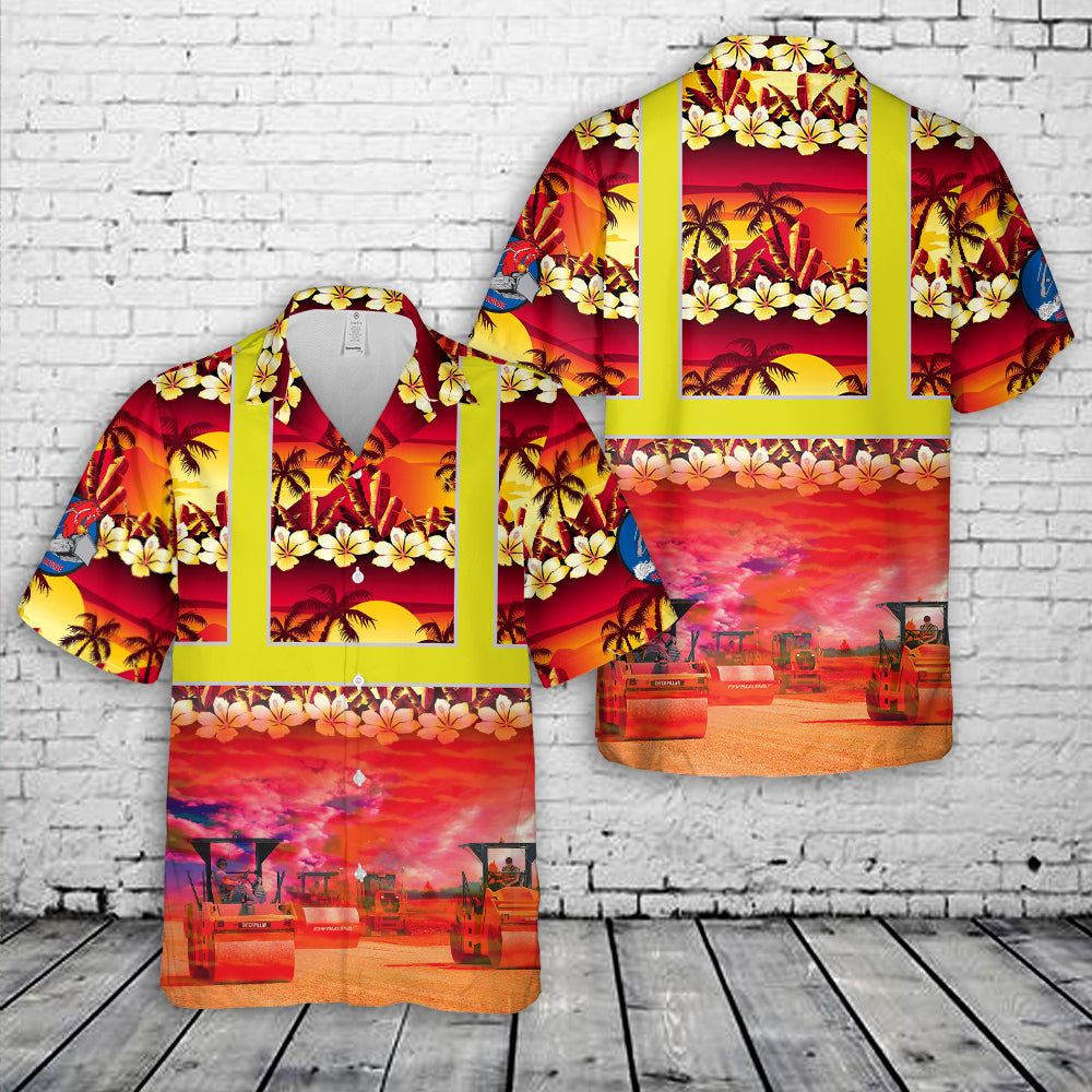 US Air Force 820th RED HORSE Squadron Heavy equipment operators Hawaiian Shirt