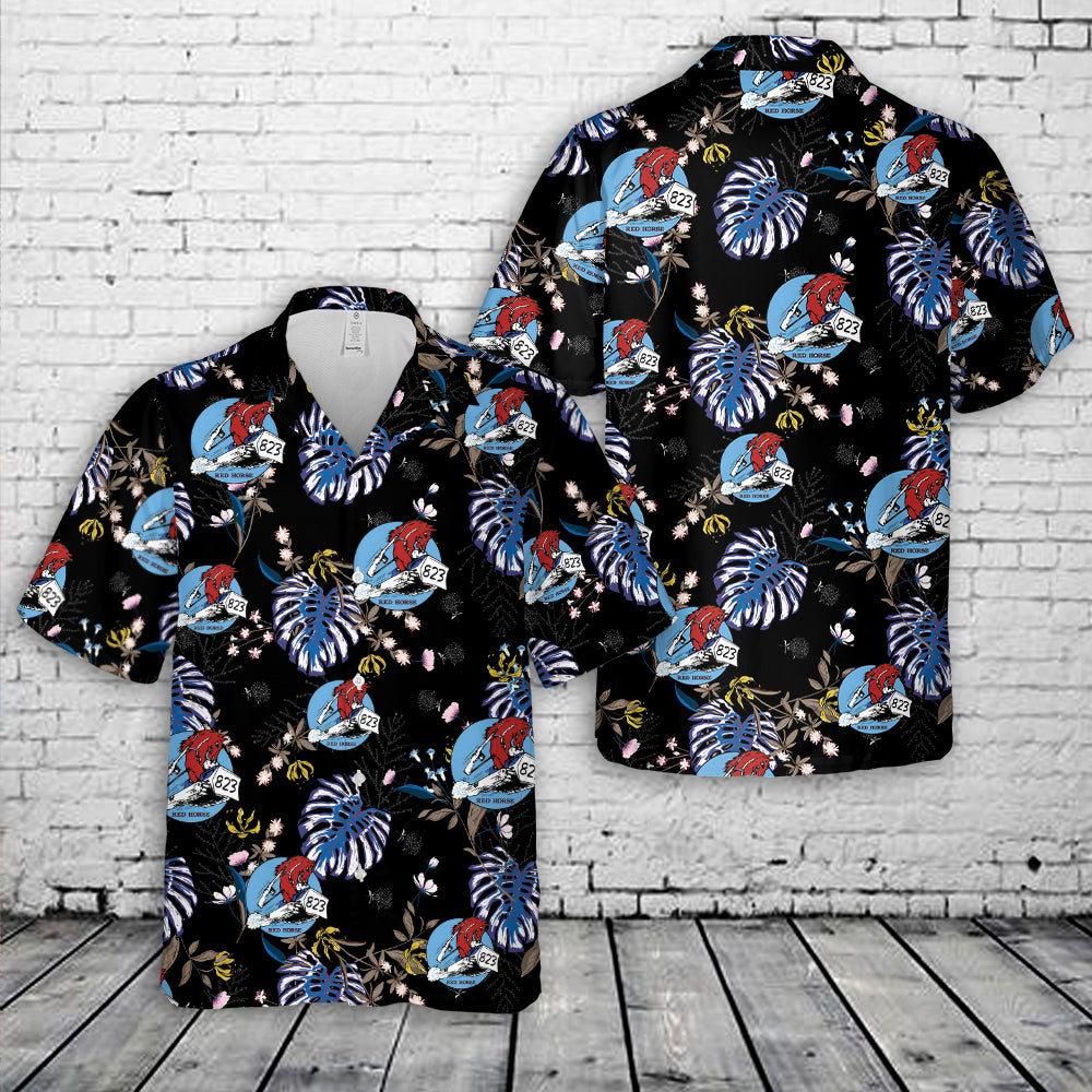 US Air Force 823rd RED HORSE Squadron Hawaiian Shirt