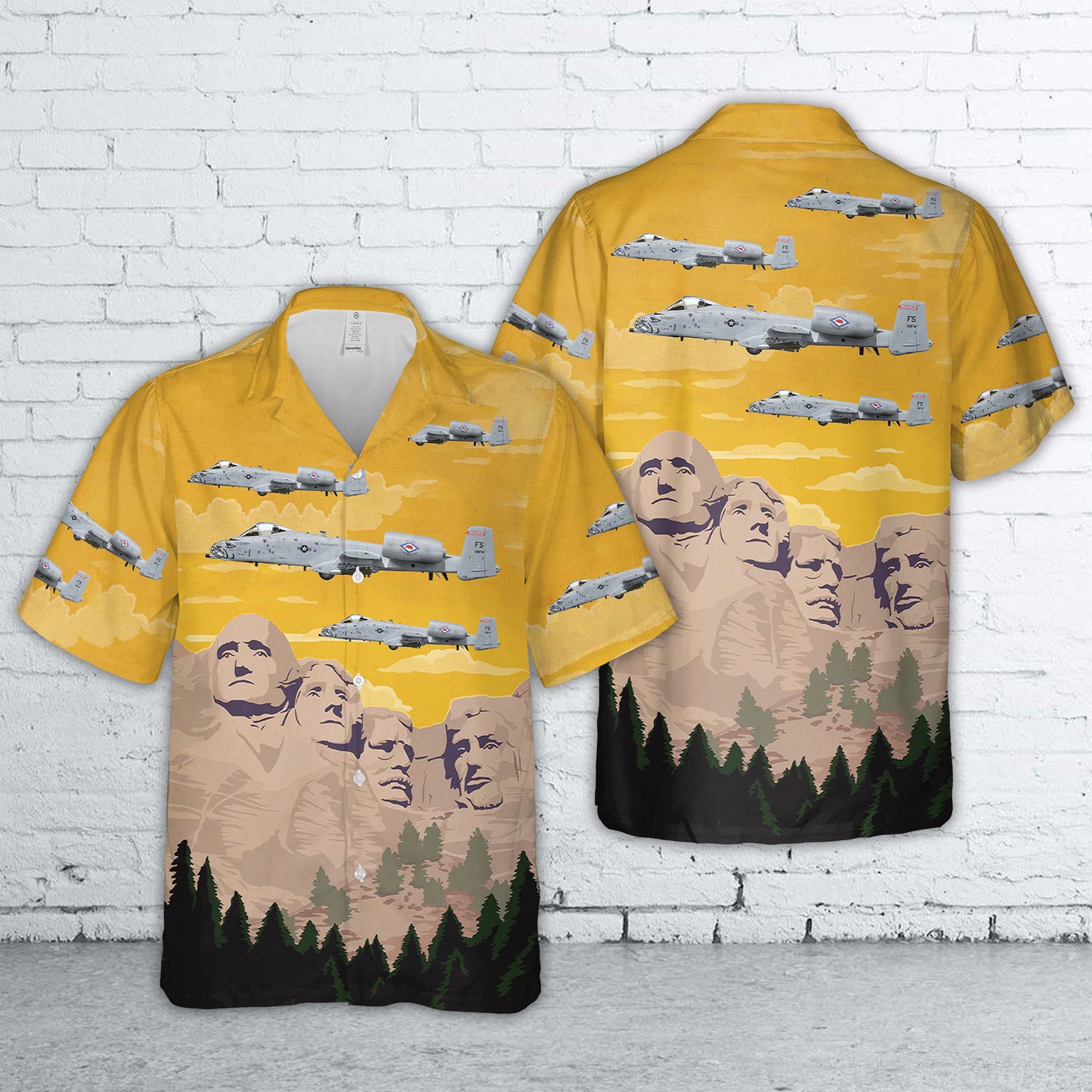 US Air Force A-10C Thunderbolt II 188th FW, 184th FS Flying Razorbacks, FS 80-188. Fort Smith ANGS, AR - 2014 Hawaiian Shirt