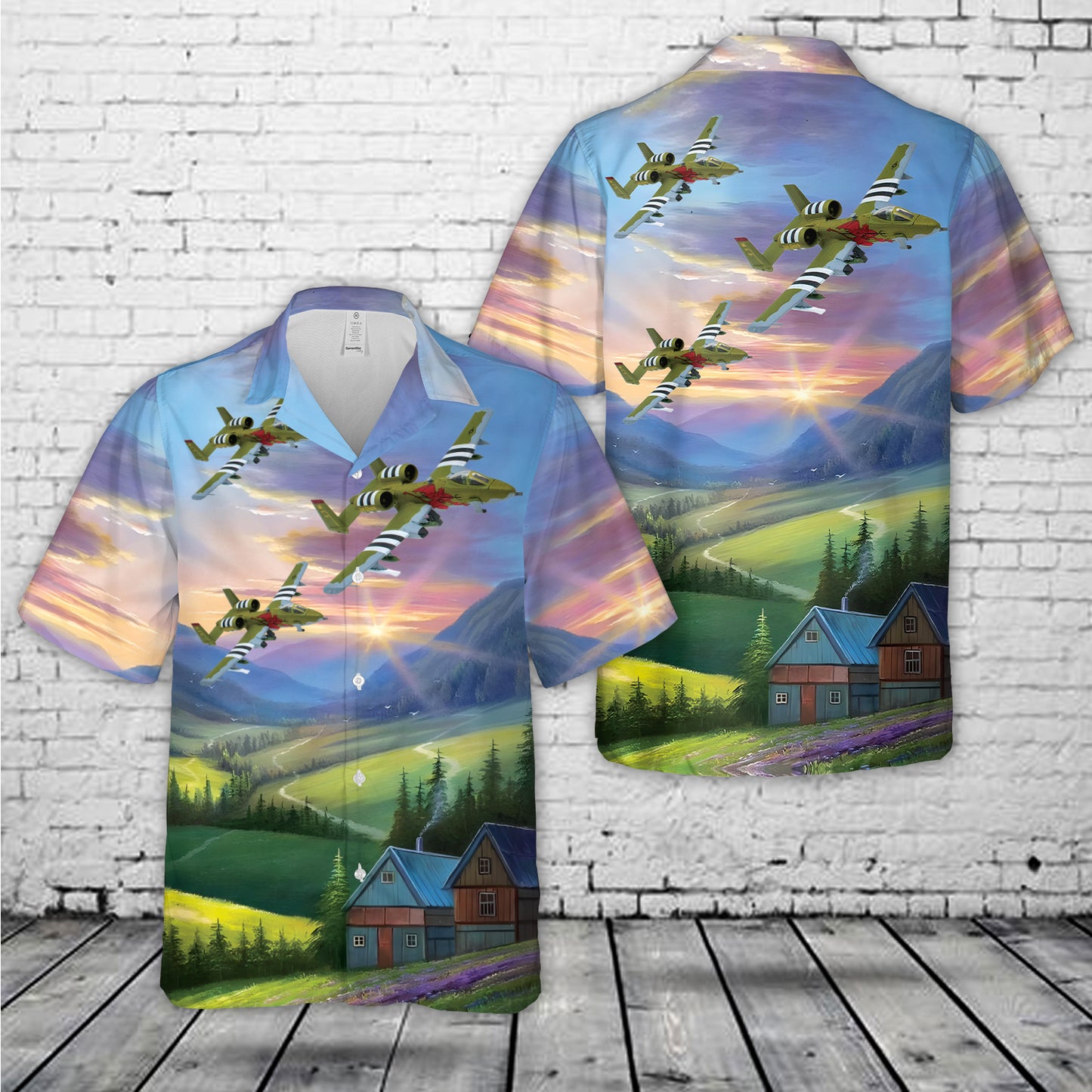 US Air Force A-10 (A-10C) Thunderbolt II Michigan 127th Wing ANG Hawaiian Shirt