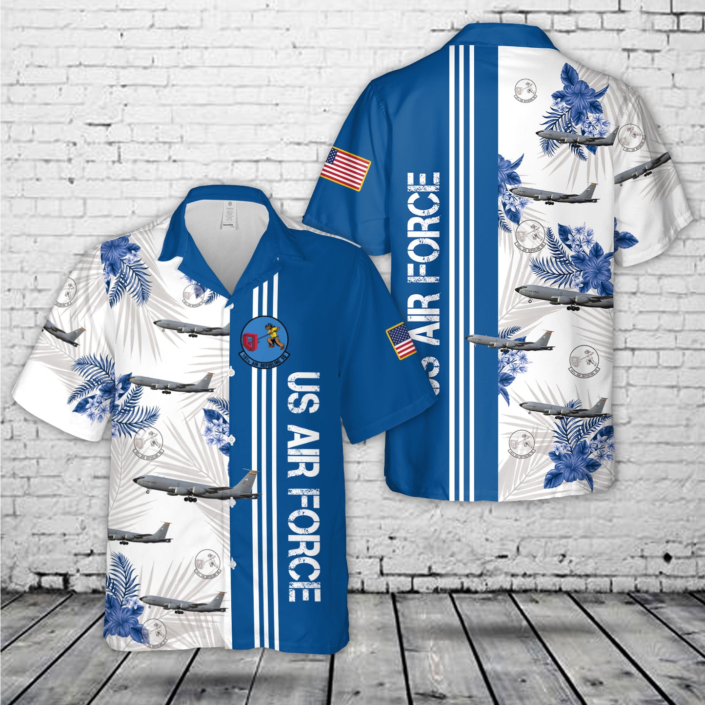 US Air Force Arizona Air National Guard 197th Air Refueling Squadron KC-135R Stratotanker Hawaiian Shirt