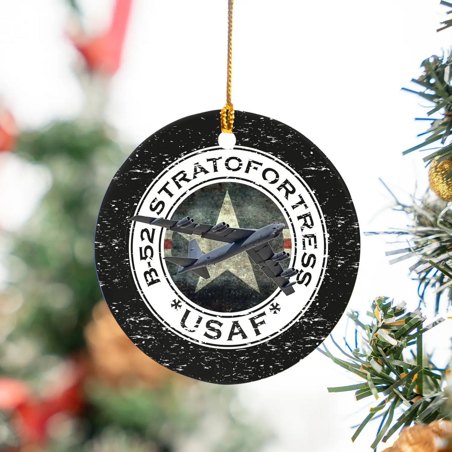 US Air Force B-52 Stratofortress Ceramic Ornament