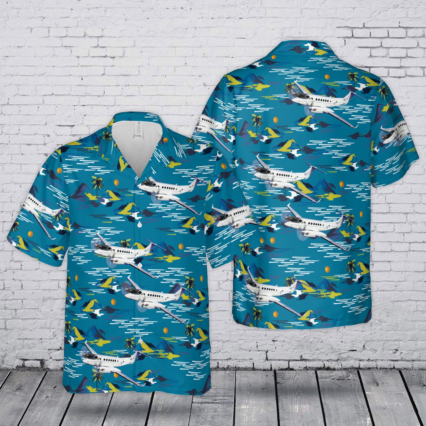 US Air Force Beechcraft C-12 Huron Hawaiian Shirt