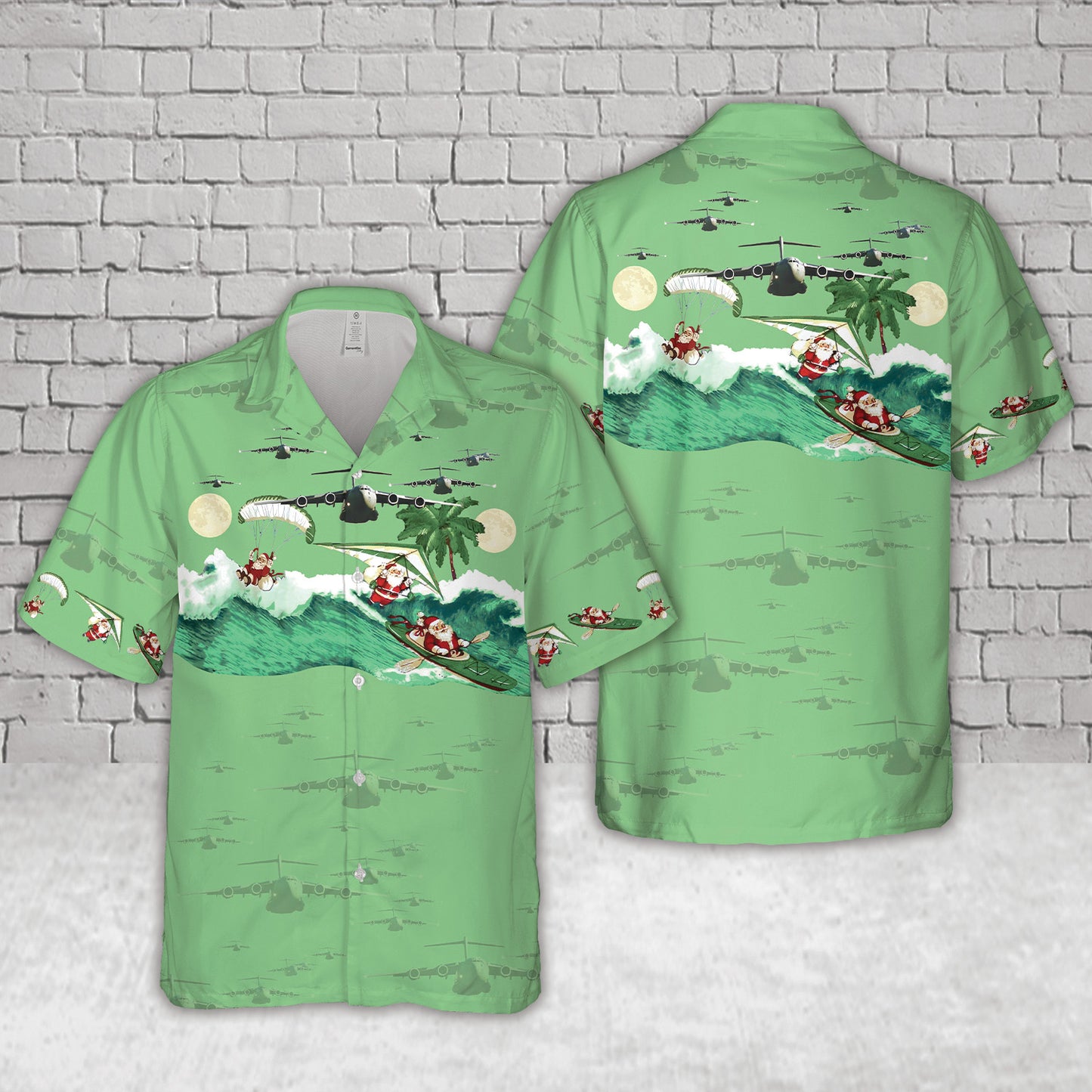 US Air Force Boeing C-17 Globemaster III Christmas Hawaiian Shirt