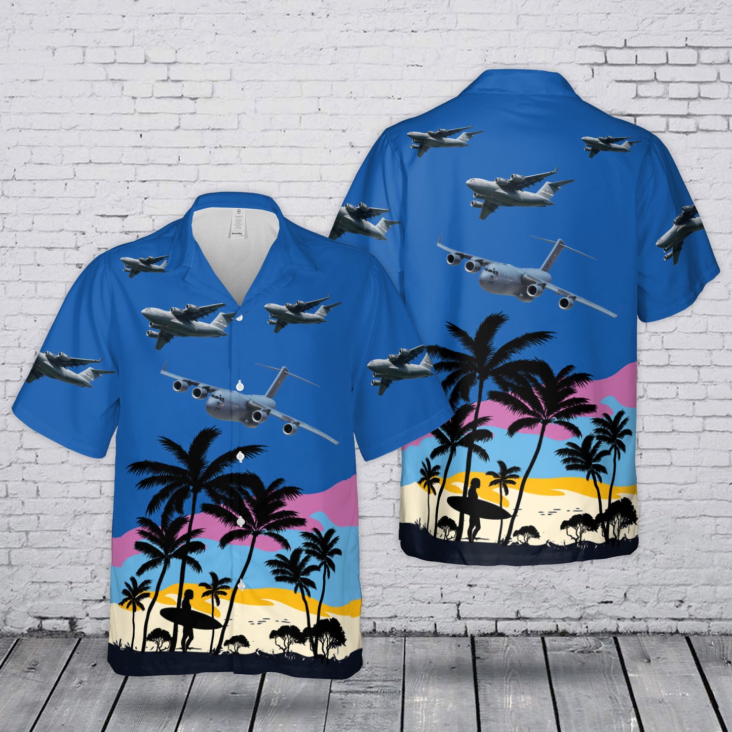 US Air Force Boeing C-17 Globemaster III Hawaiian Shirt