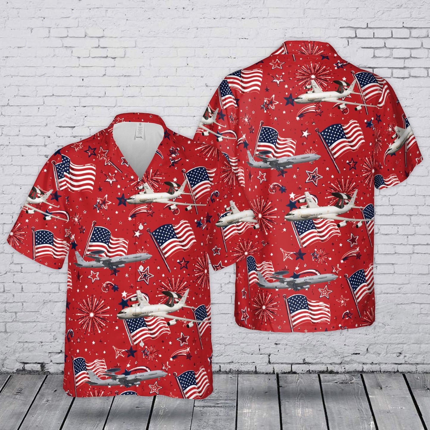 US Air Force Boeing E-3 Sentry 4th July 250th Anniversary 1776-2026 Hawaiian Shirt