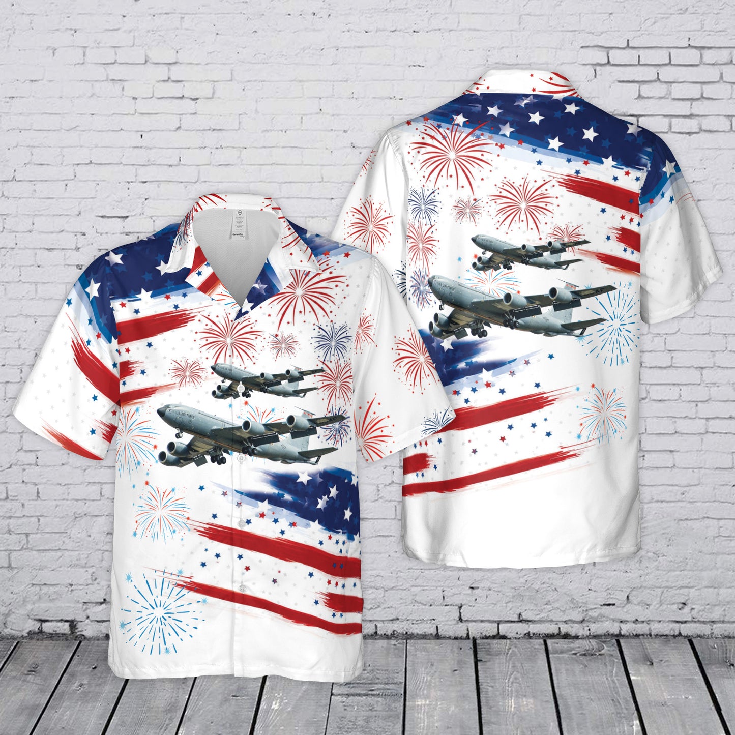 US Air Force Boeing KC-135 Stratotanker 4th July 250th Anniversary 1776-2026 Hawaiian Shirt