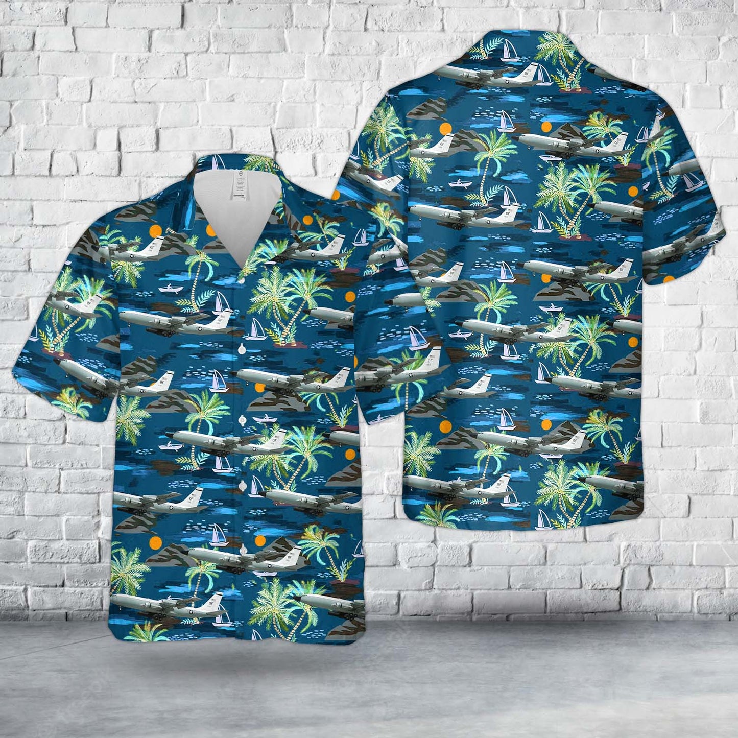 US Air Force Boeing TC-135S (717-158) Hawaiian Shirt