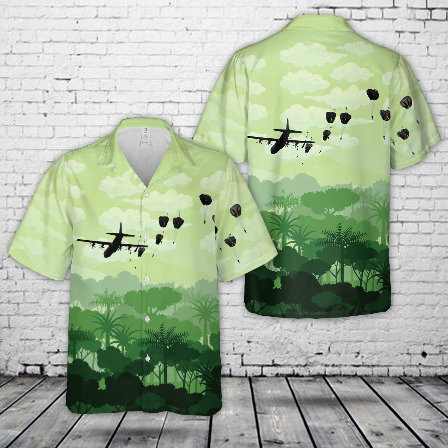 US Air Force C-130 Hercules drops on 70th anniversary of D-Day Hawaiian Shirt