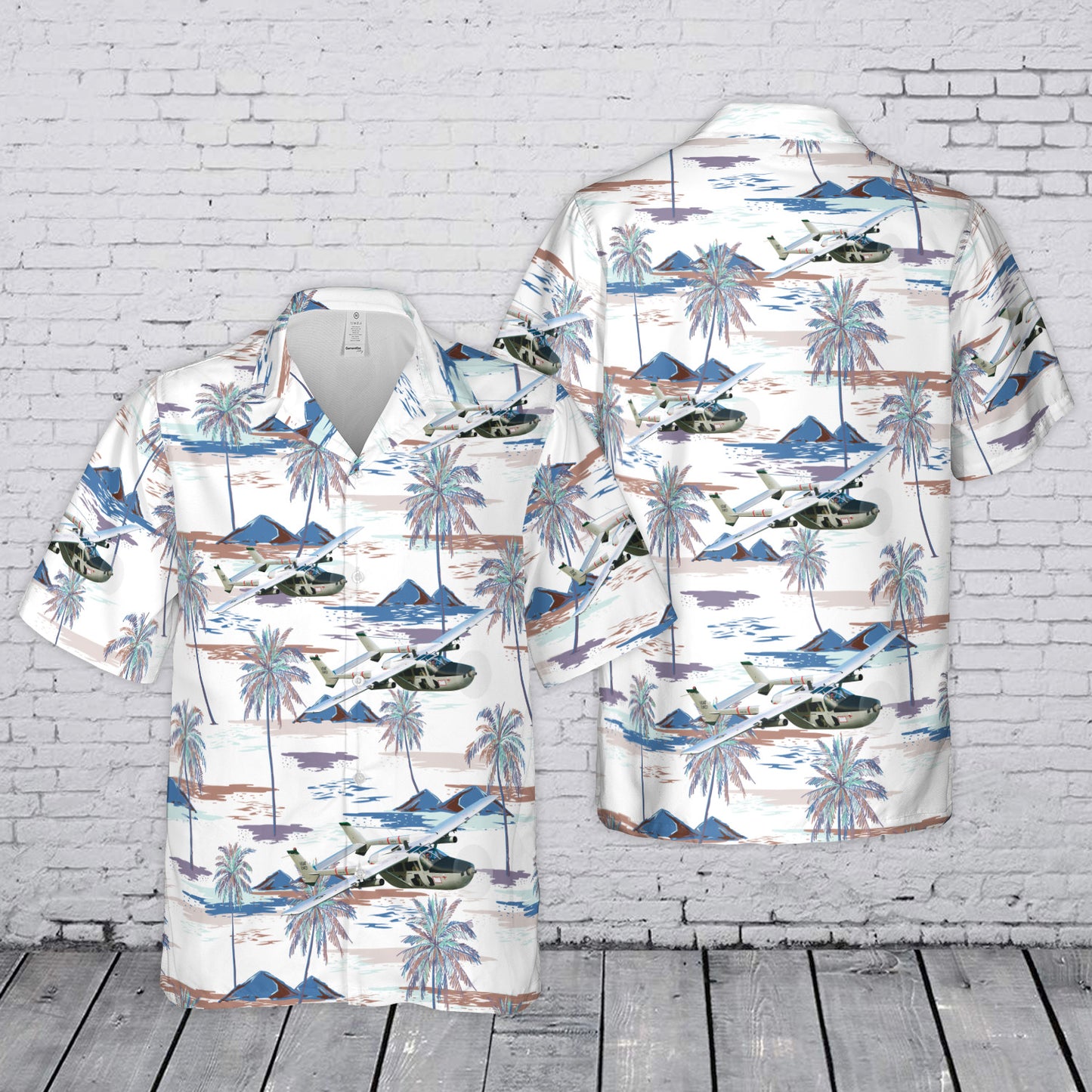 US Air Force Cessna O-2A Skymaster "Oscar Deuce" Hawaiian Shirt