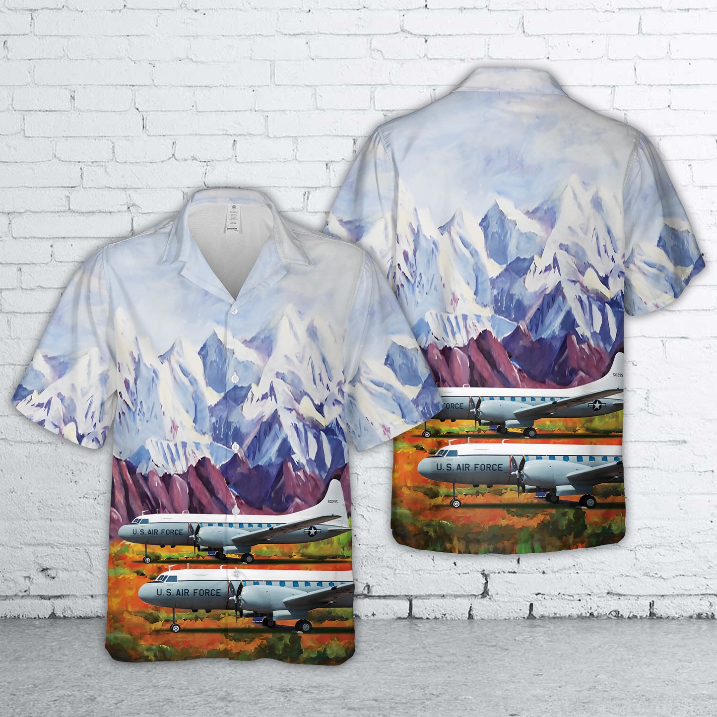 US Air Force Convair C-131D Samaritan 55-0295 Hawaiian Shirt
