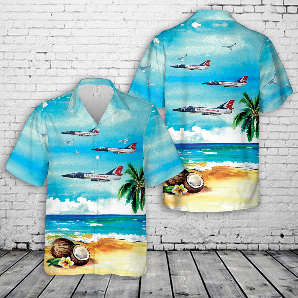 USAF 125th FIG F-106A Delta Dart Bicentennial 1976 Hawaiian Shirt