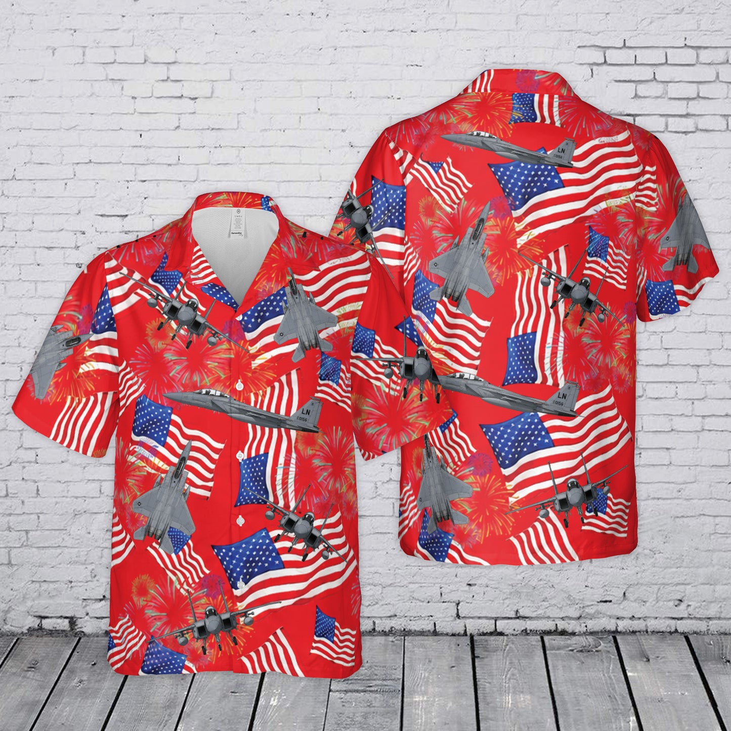 US Air Force F-15 Eagle 4th July 250th Anniversary 1776-2026 Hawaiian Shirt