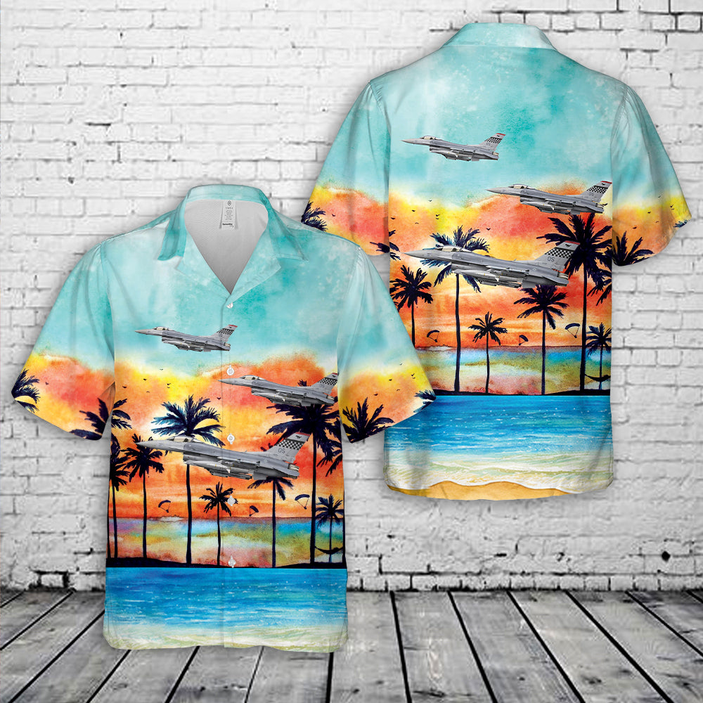 USAF Pacific Air Forces F-16C Fighting Falcon 2019 Hawaiian Shirt