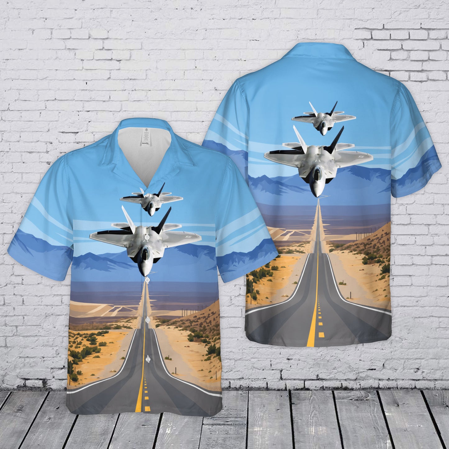 US Air Force F-22 Raptor Hawaiian Shirt