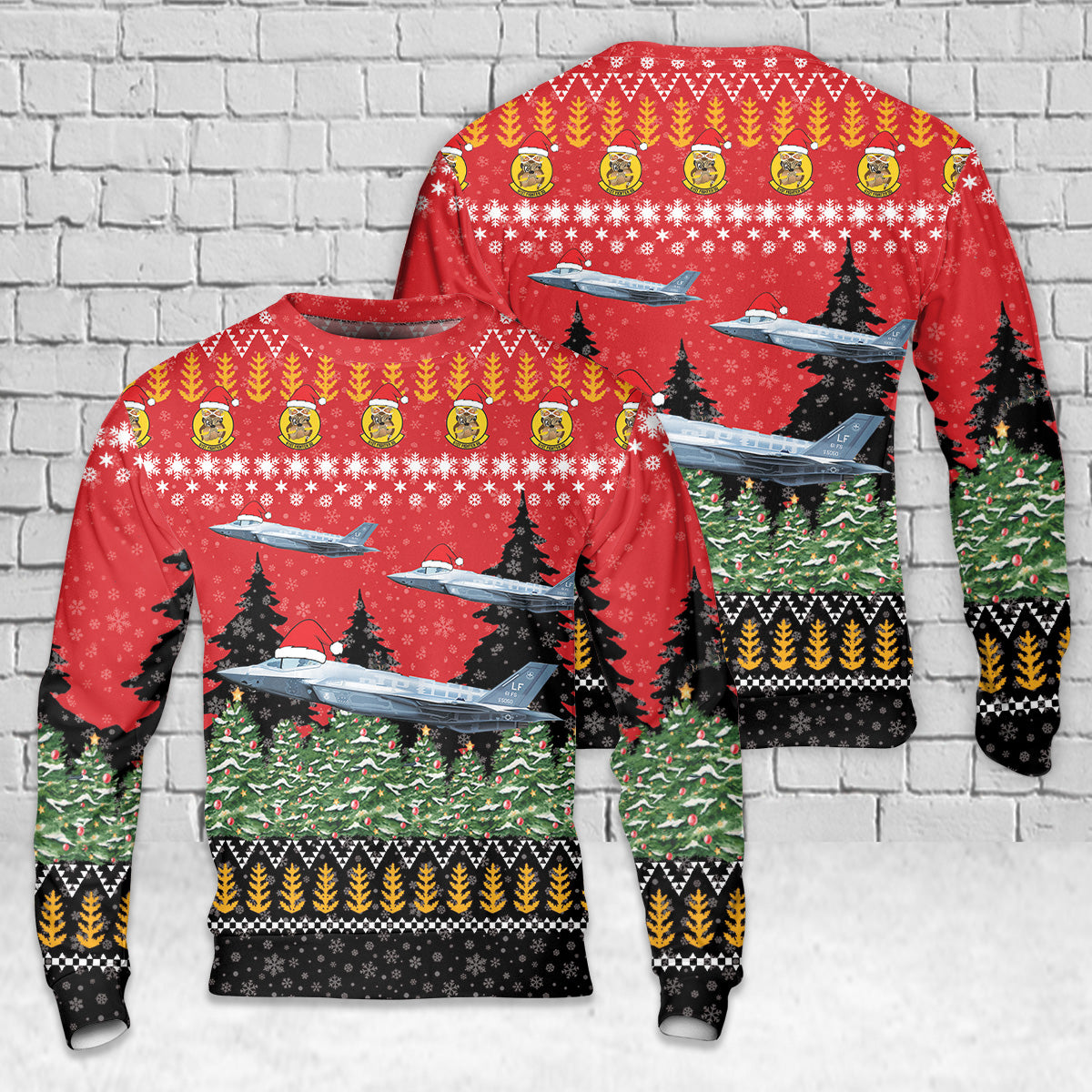 USAF F-35A Lightning II Christmas Sweater – 56th Operations Group