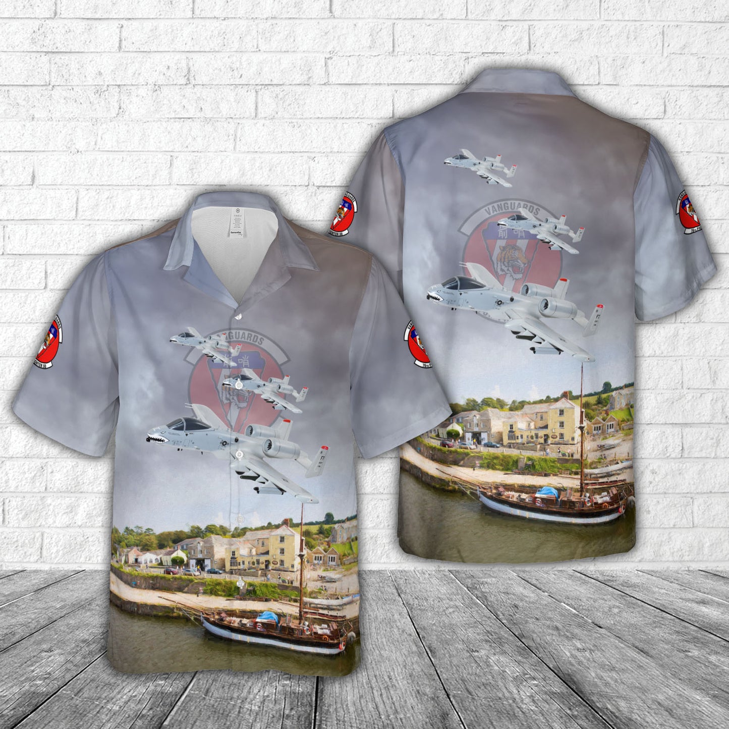 US Air Force Fairchild Republic A-10 Thunderbolt II 76th Fighter Squadron Hawaiian Shirt