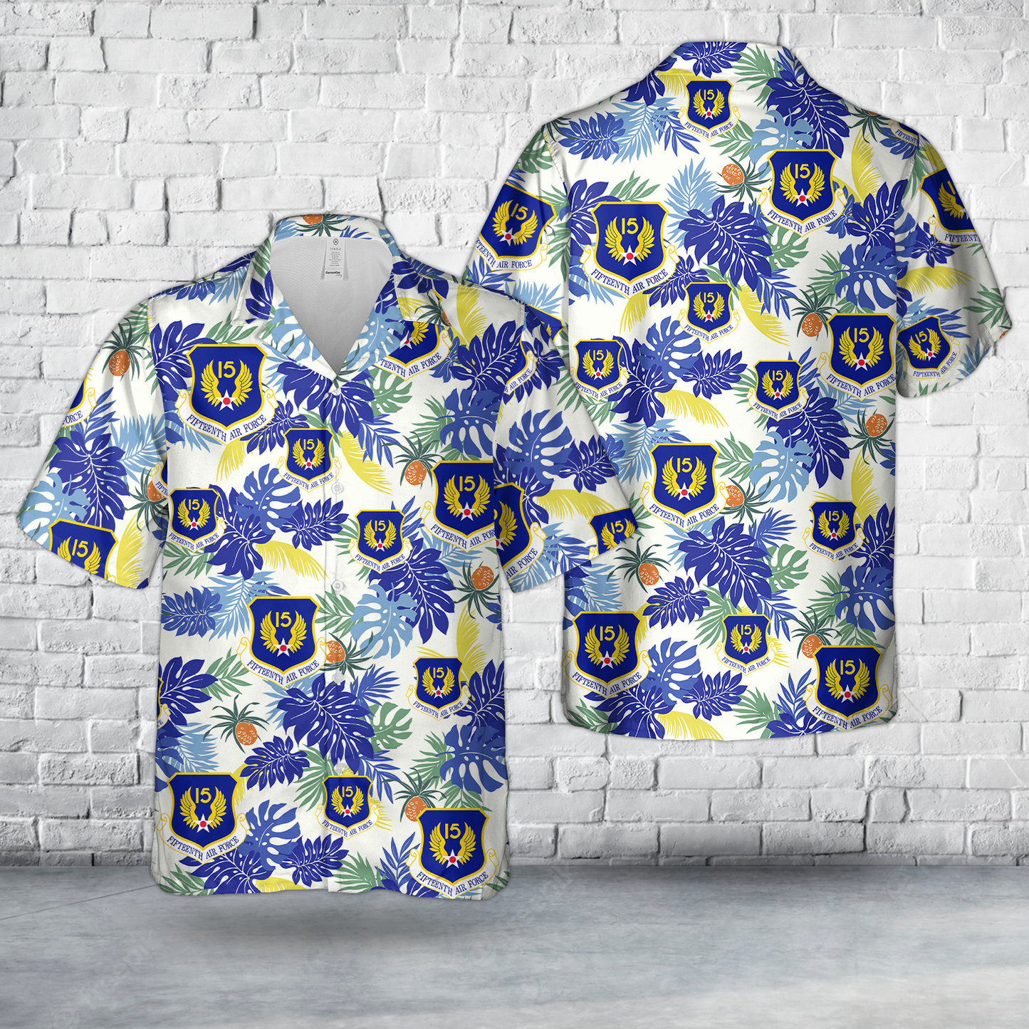 US Air Force Fifteenth Air Force (15 AF) Hawaiian Shirt
